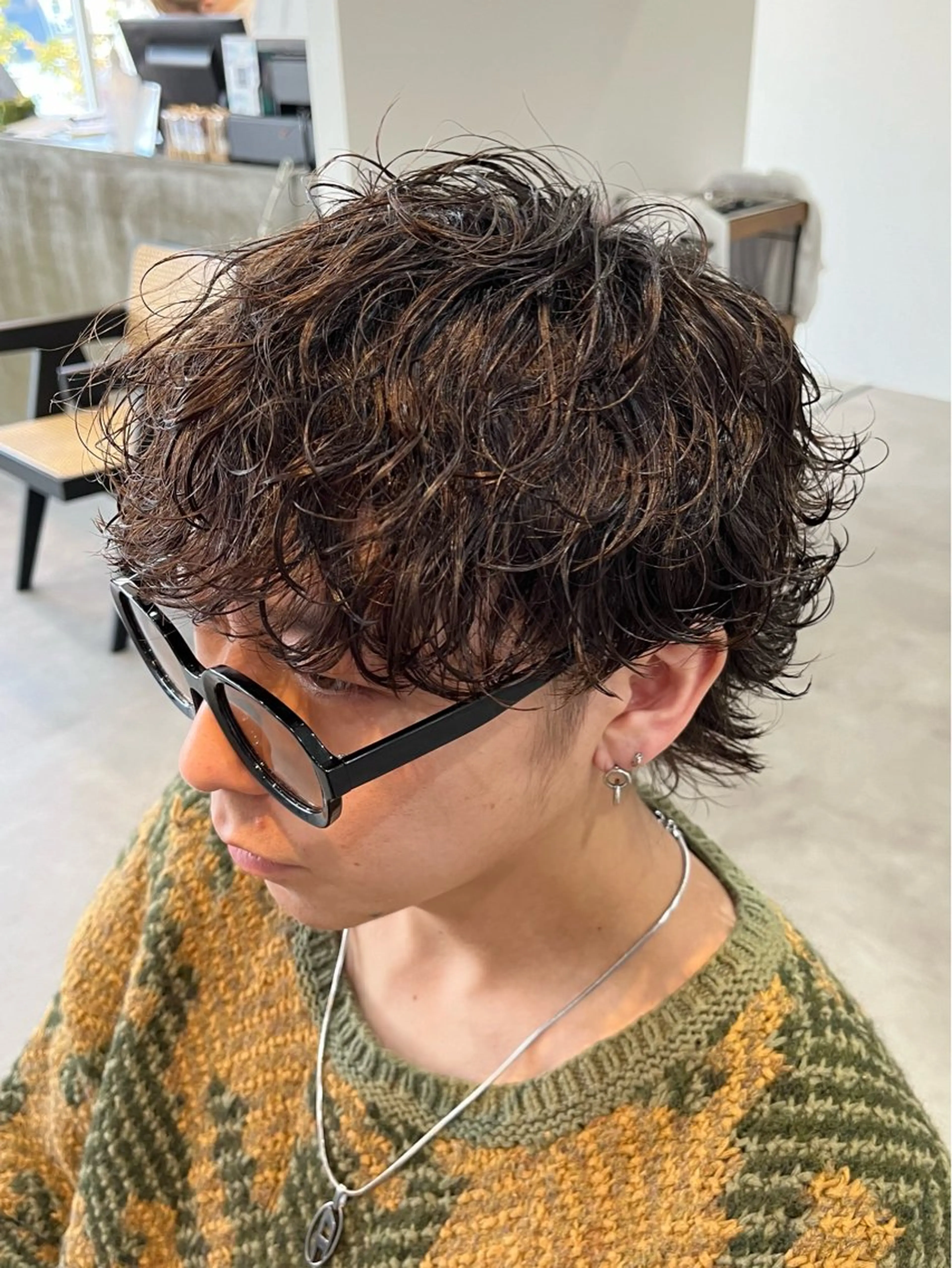 🌀【新規メンズカット×波巻きパーマ】🌀※土日祝ミニモ価格の写真