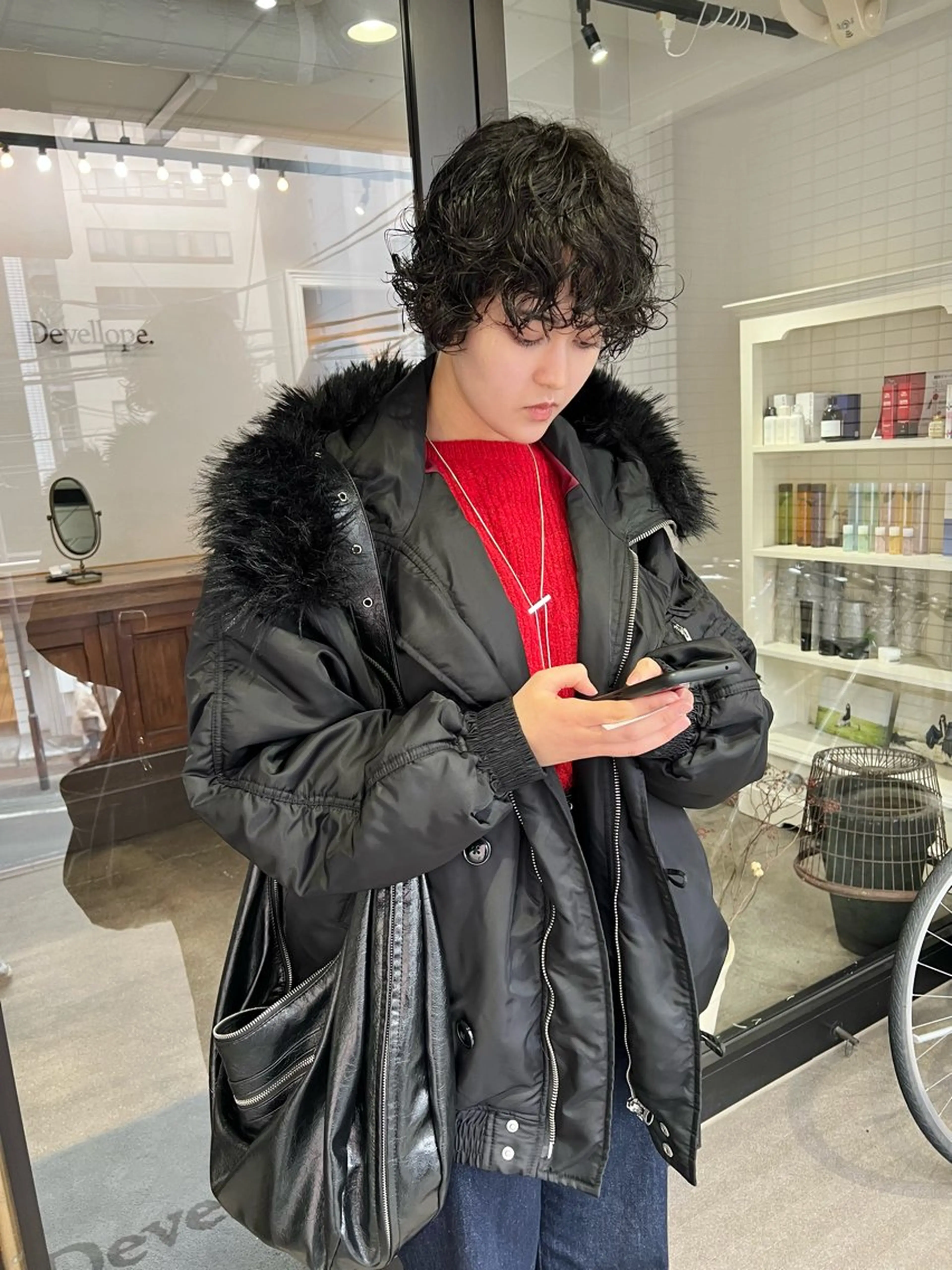 ショート パーマ 外国人風カラー ショートヘア スパイラルパーマ カット パーマ 千葉 郁也のヘアスタイル