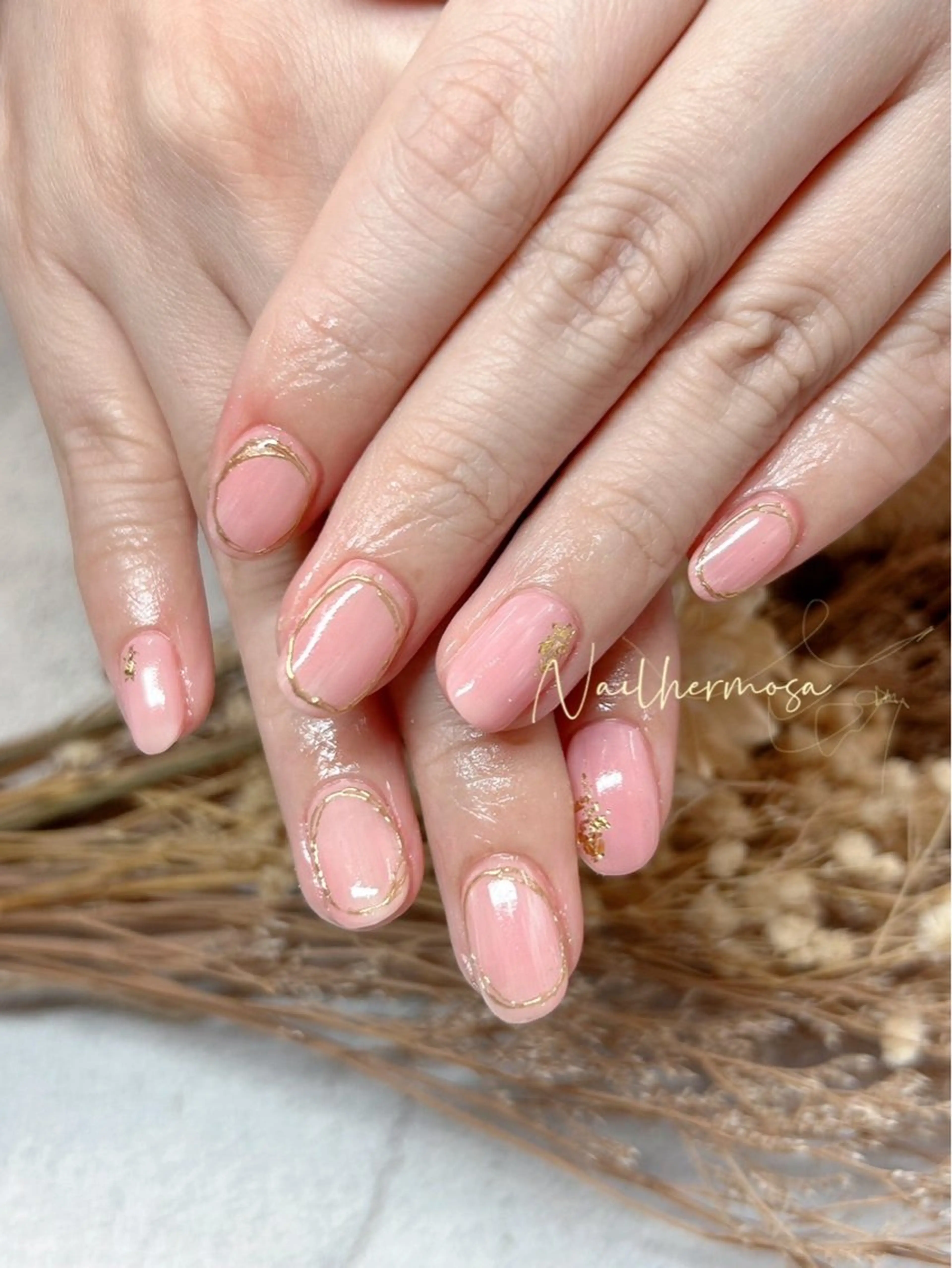 ネイル 長さ出し フラッシュネイル フットネイル ジェルネイル マグネットネイル ハンドネイル エルモサ YURIKAのネイルデザイン