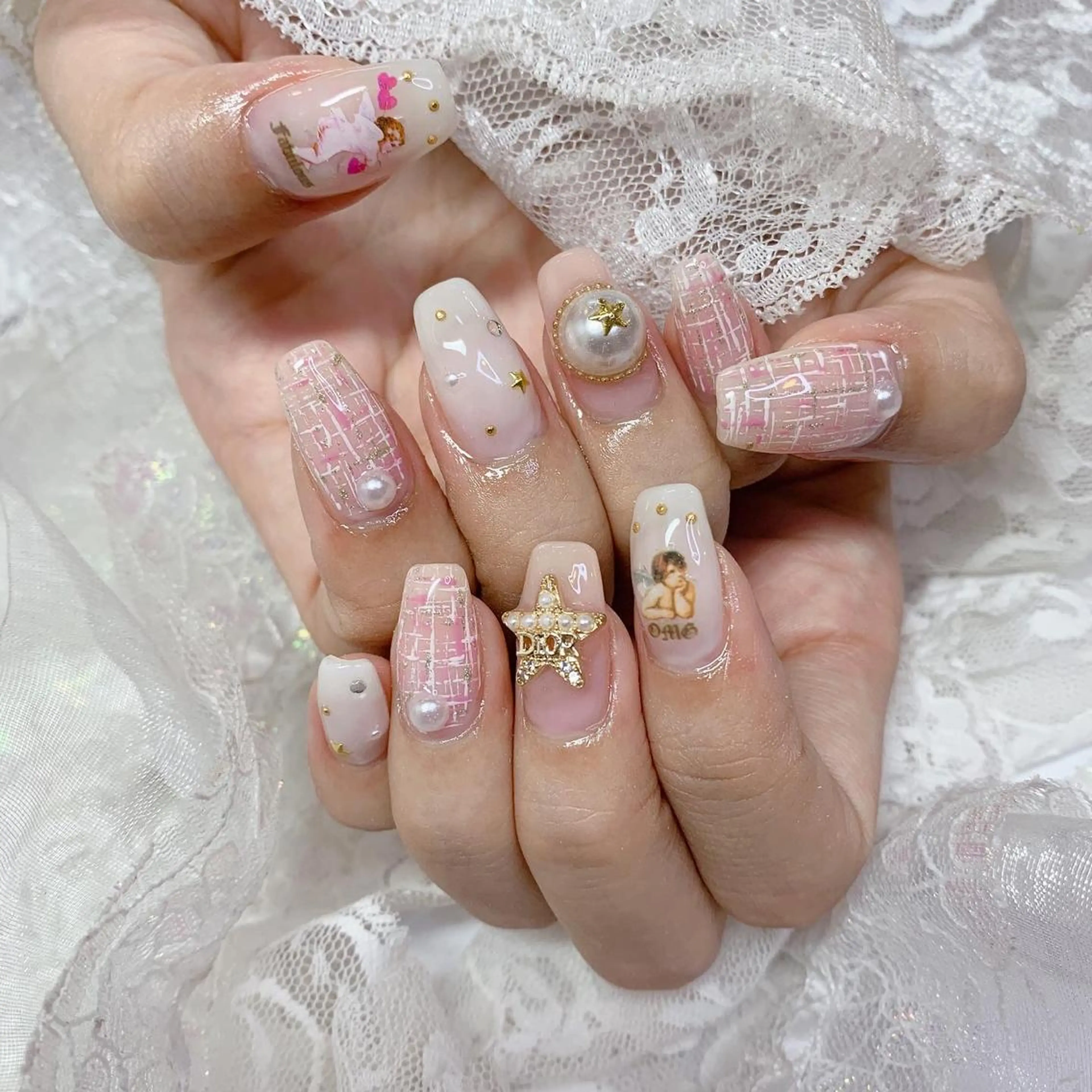 ネイル ハンドネイル La neige* yuki 🥯🍑のネイルデザイン