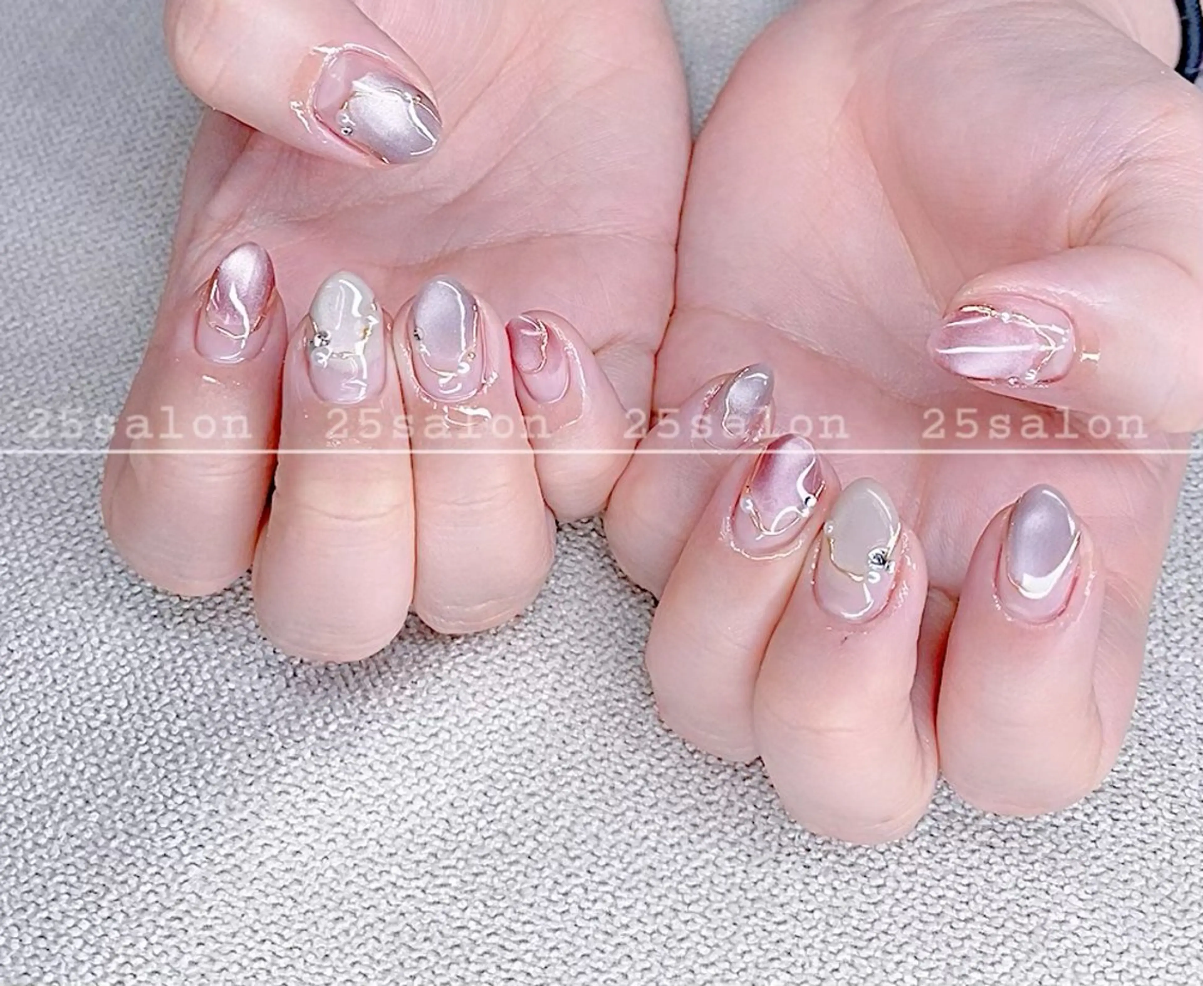 ネイル ジェルネイル 韓国ネイル ニュアンスネイル パラジェル ワンホンネイル 2 5のマツエク・マツパデザイン