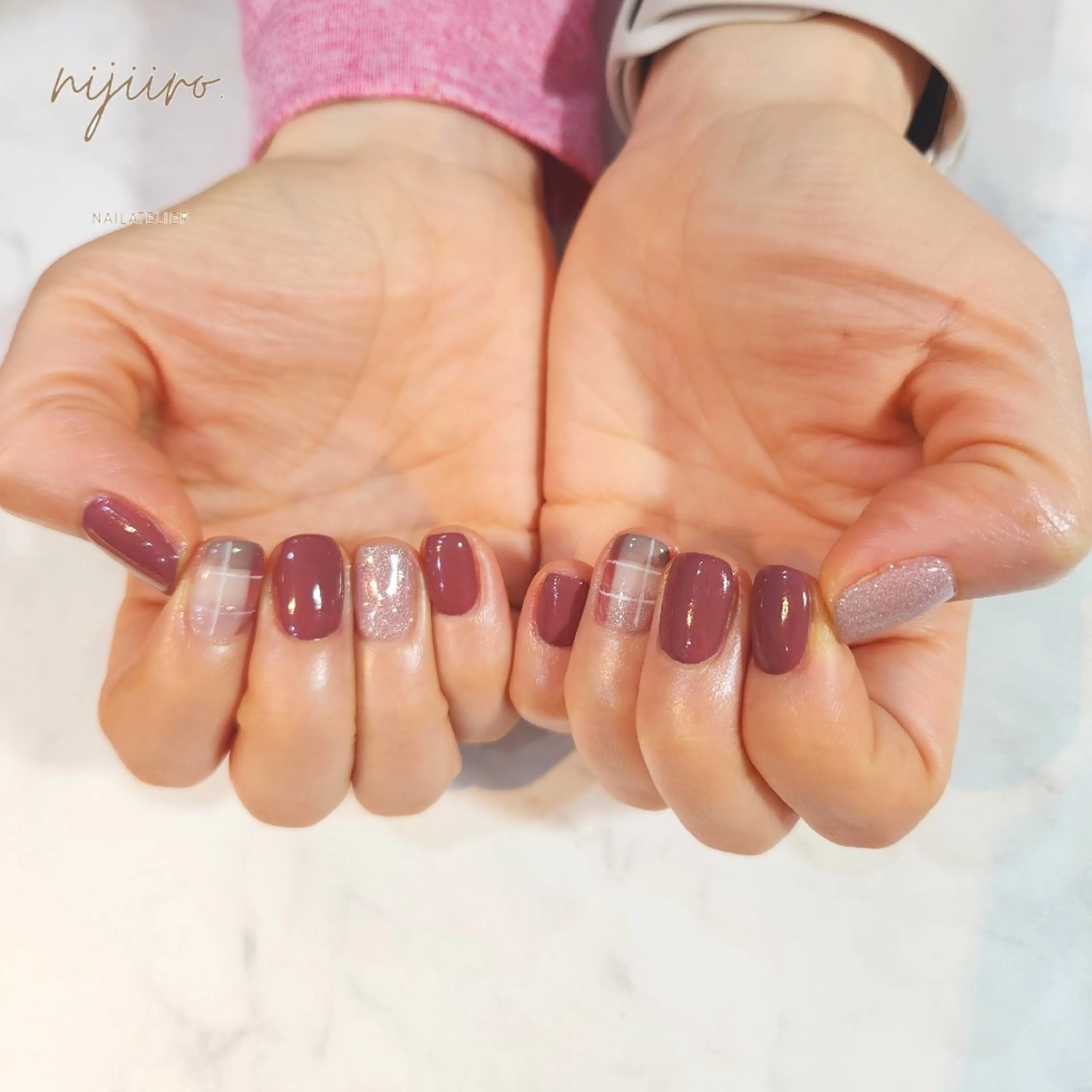 ネイル ハンドネイル nailatelier nijiiro.所属・nijiiro🌈 サトウのネイルデザイン