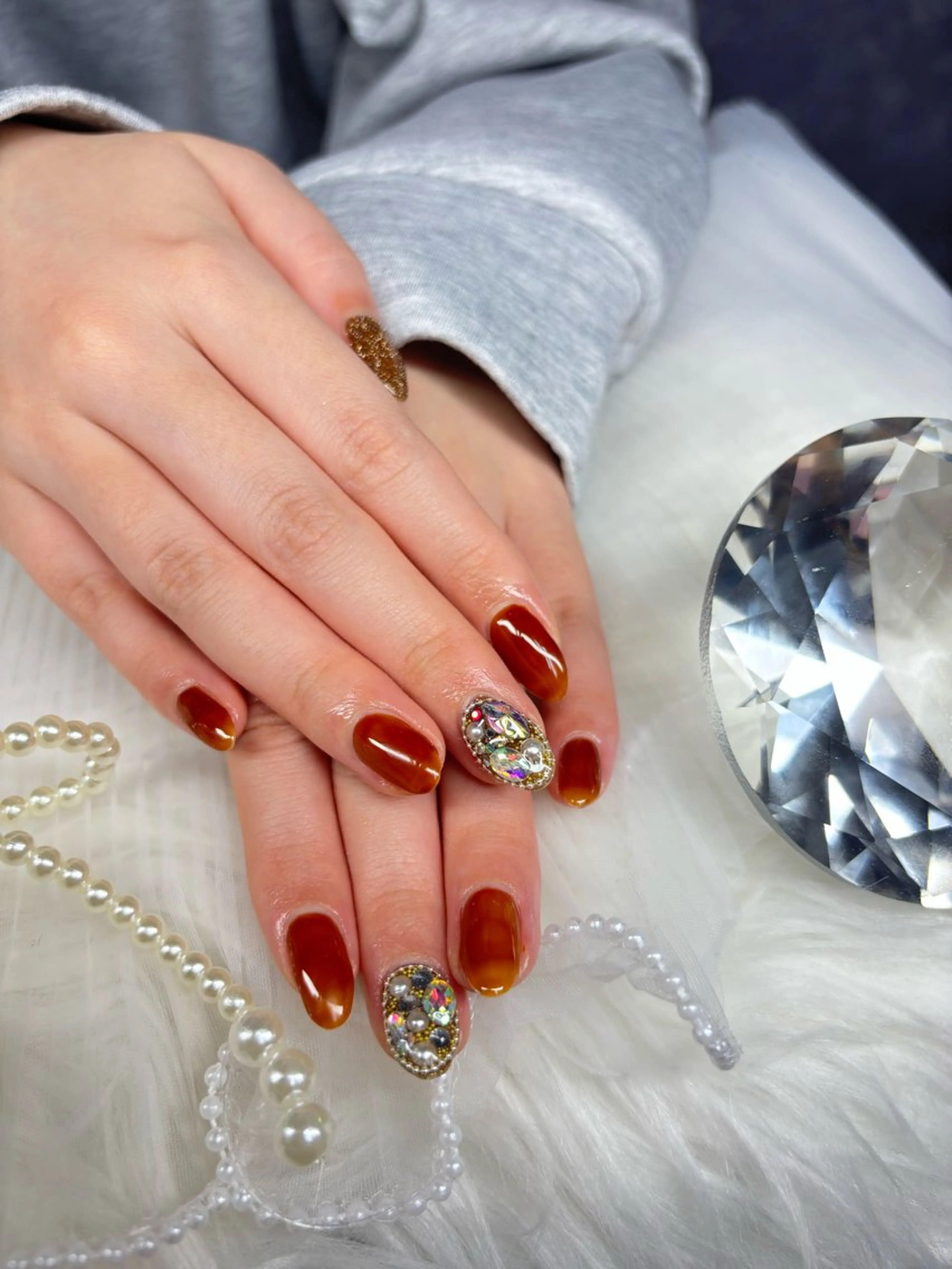 ワンカラー➕一本埋め尽くし💎の写真