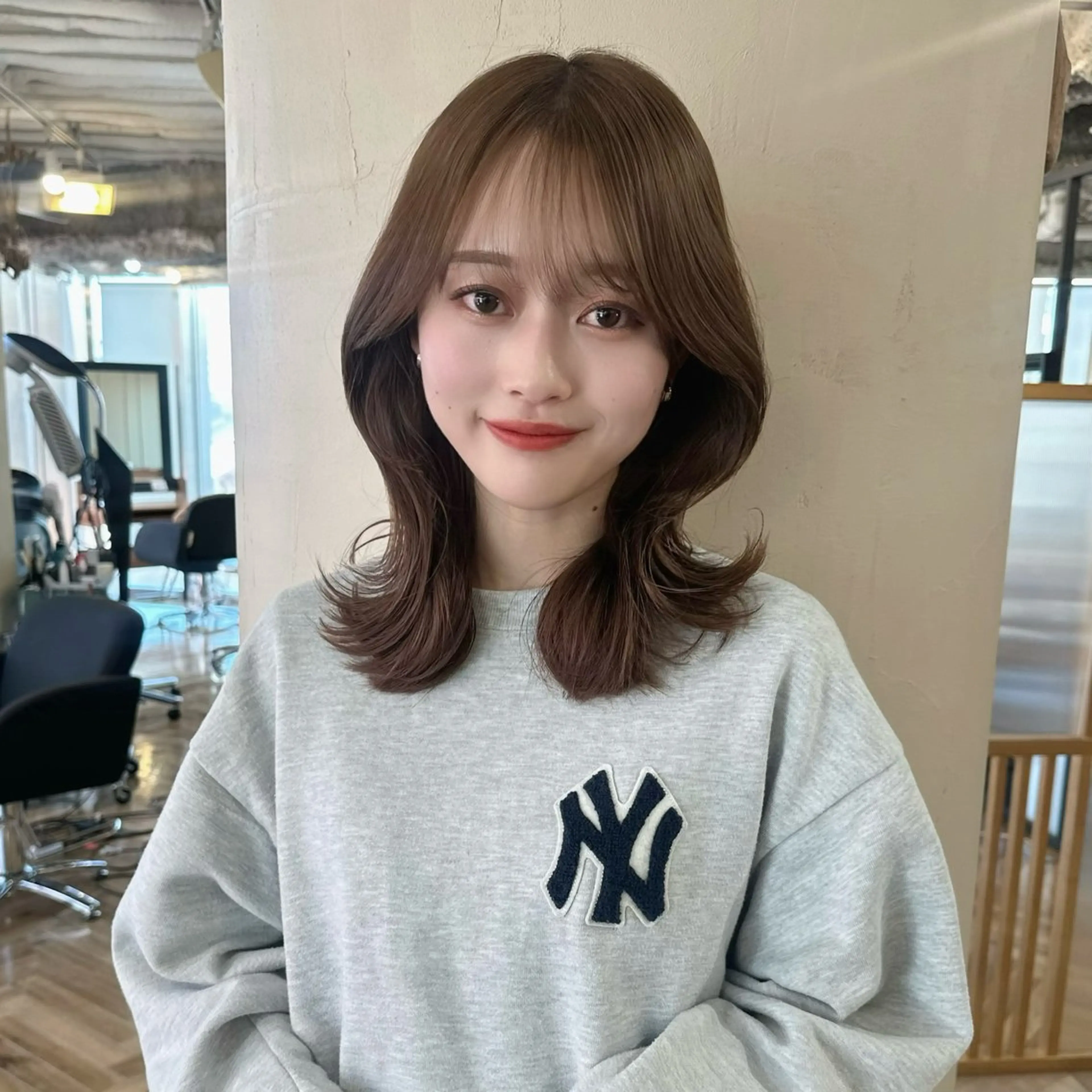 ミディアム カラー 渋谷/メンズパーマ/ ミディアム/田代昂平のヘアスタイル