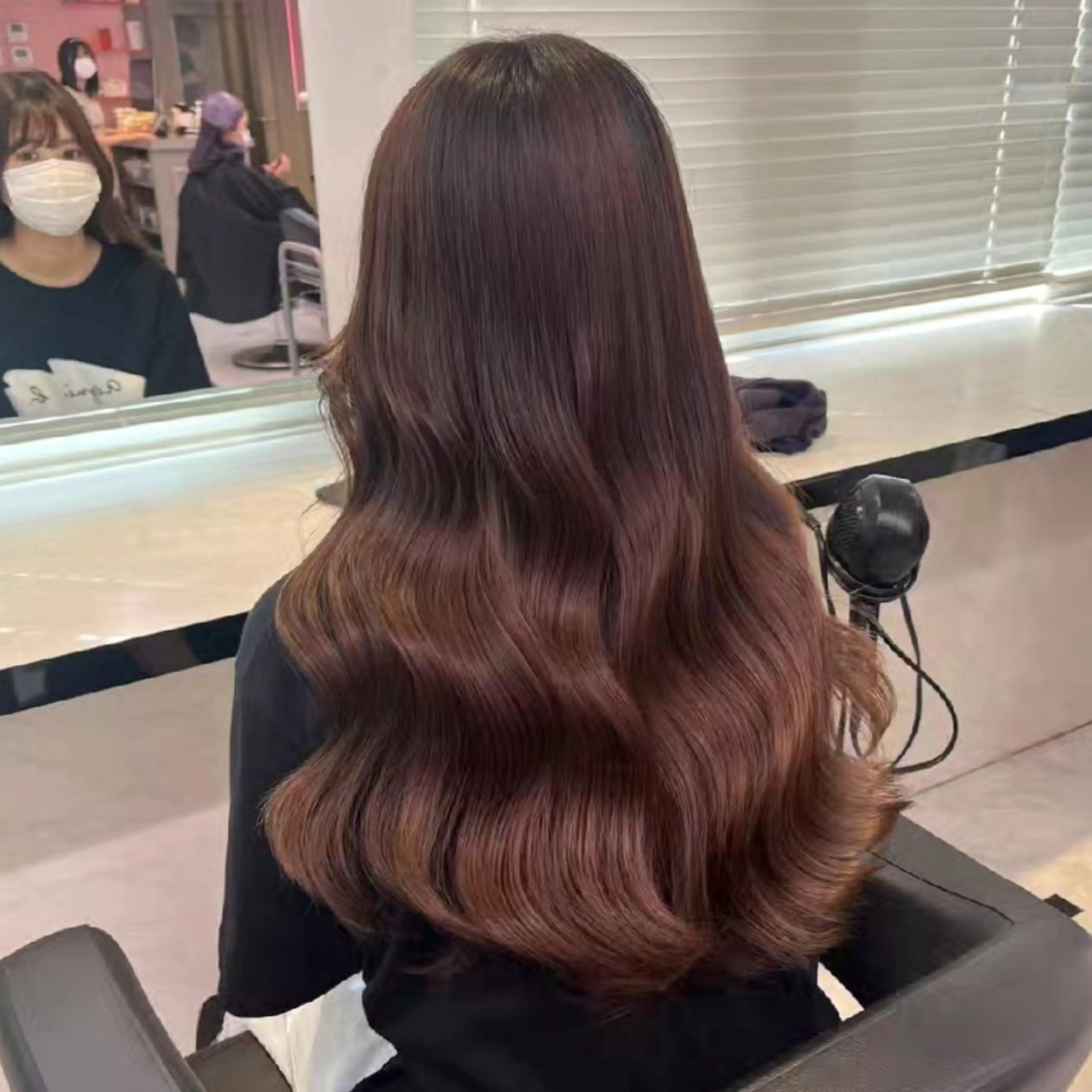 ロング カラー ヘアアレンジ ブラウンカラー 透明感カラー オレンジ ピンクカラー ロング 銀座/ショート/ メンズ/HINOKIのヘアスタイル
