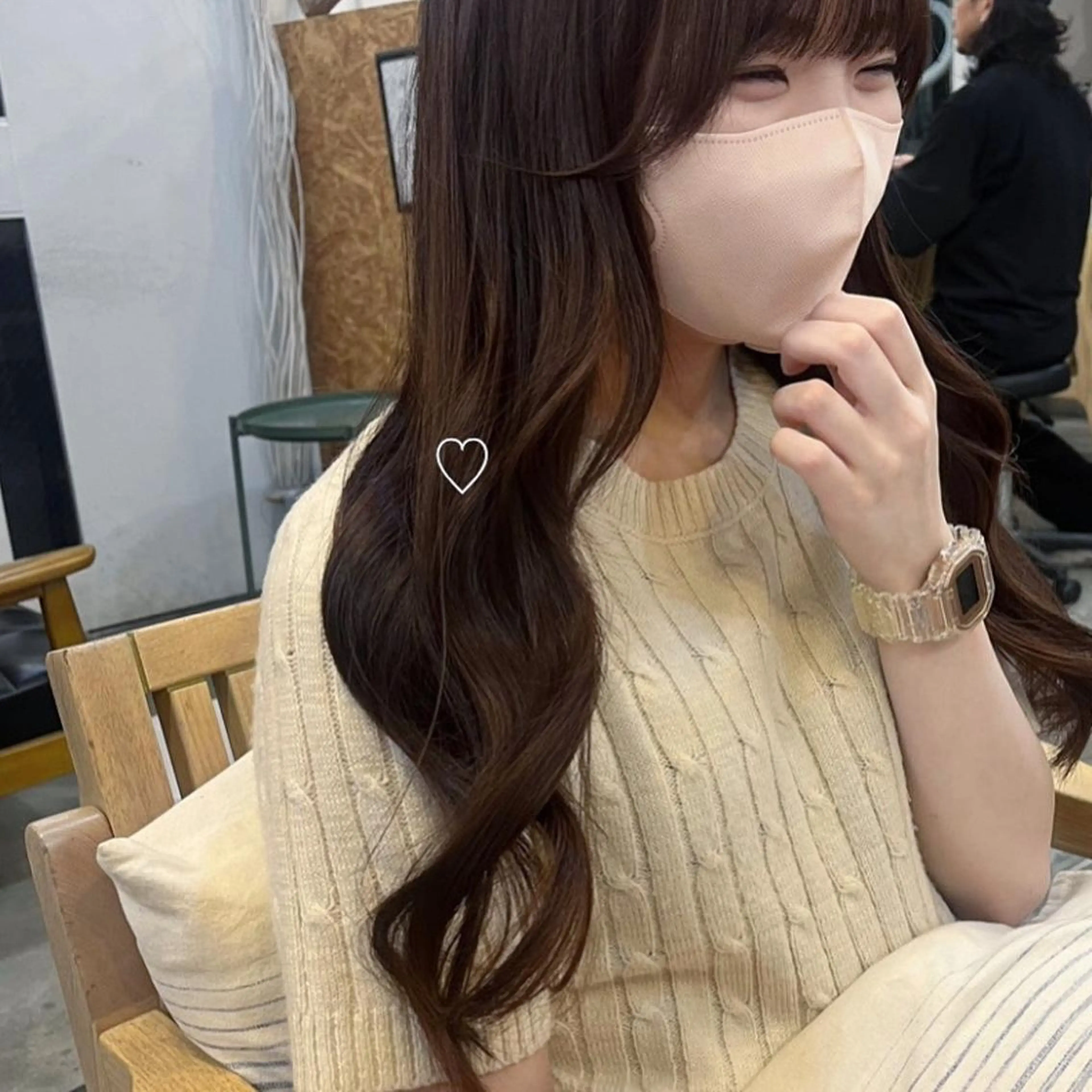 ロング カラー カット mizuho🐈‍⬛ 艶髪￤ダークトーンのヘアスタイル