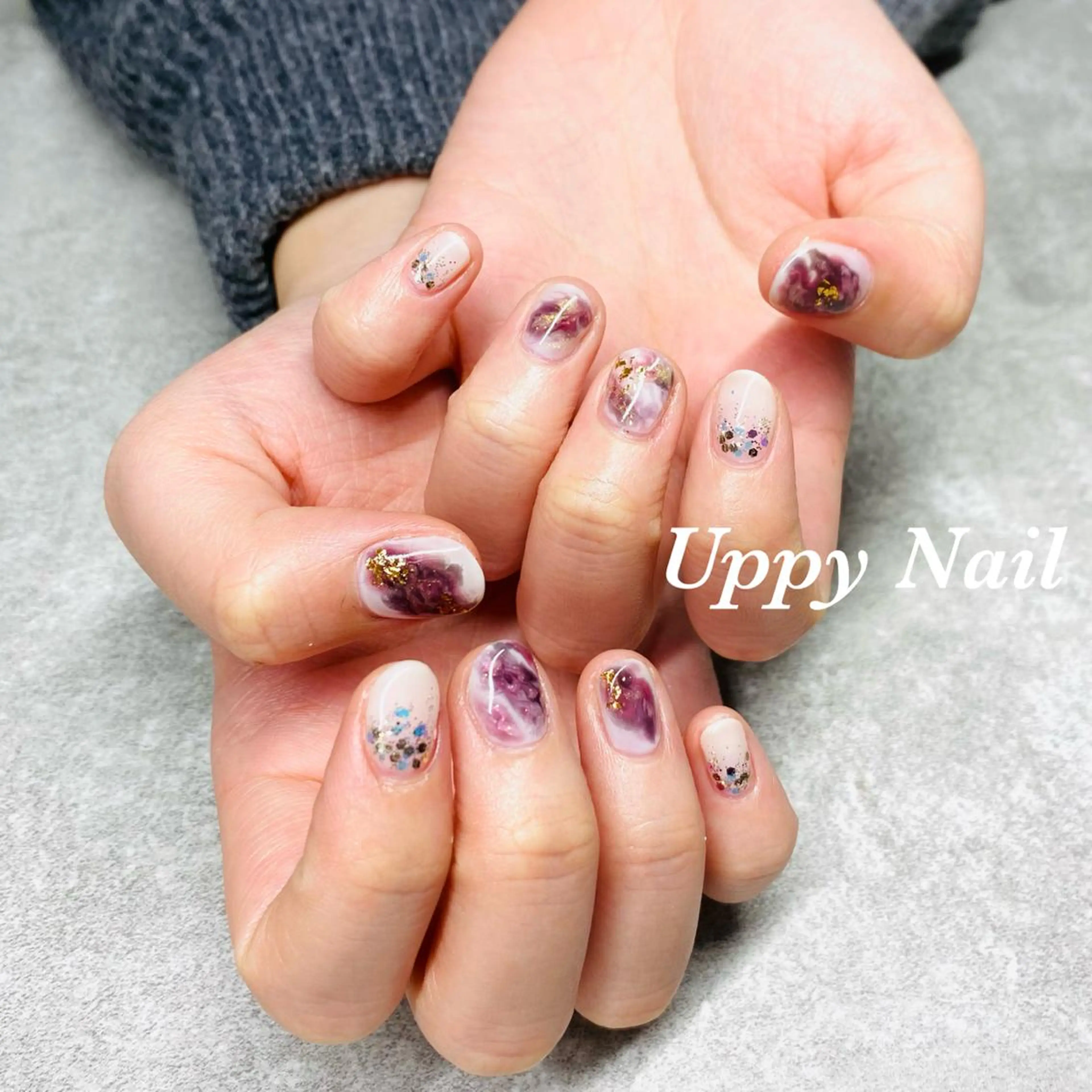 ネイル ニュアンスネイル ハンドネイル Uppy Nail ukyoのネイルデザイン