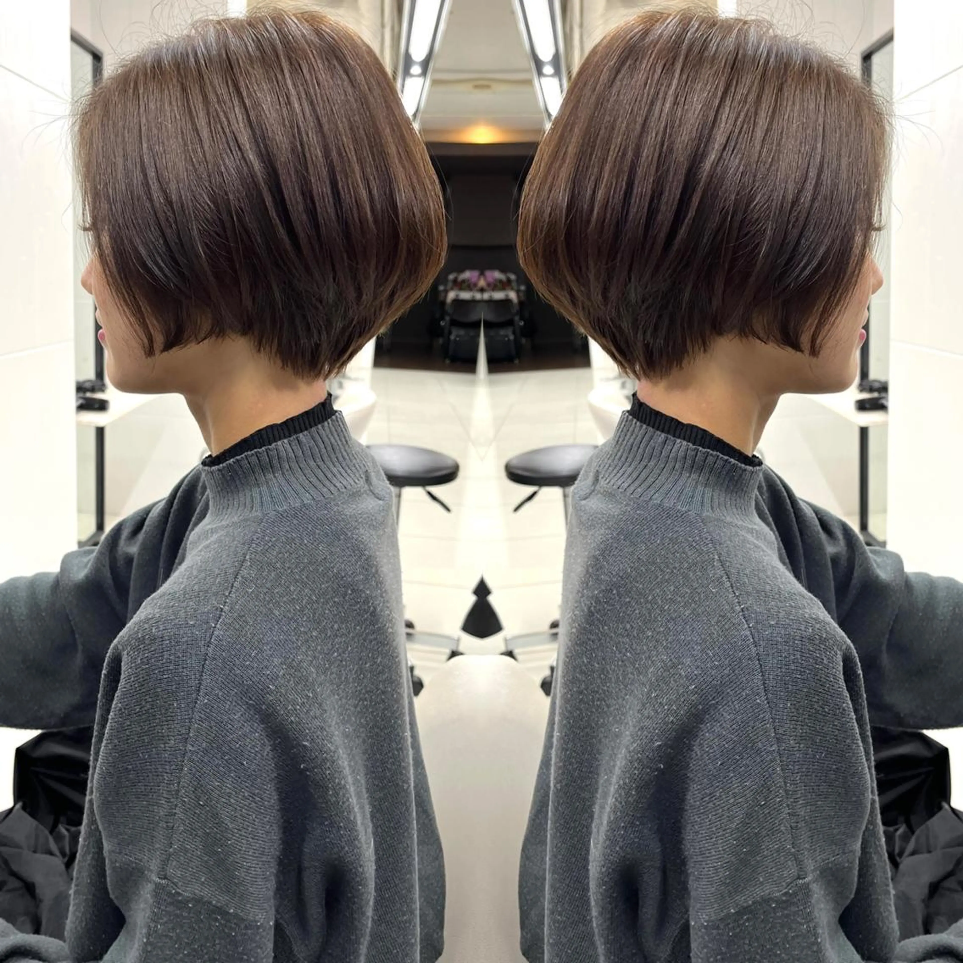 ショート カラー ハンサムショート 似合わせカット ショートヘア カット ヘアカラー トリートメント BOOTH share salon所属・ハタケヤマヨシキ ／BOOTHのヘアスタイル