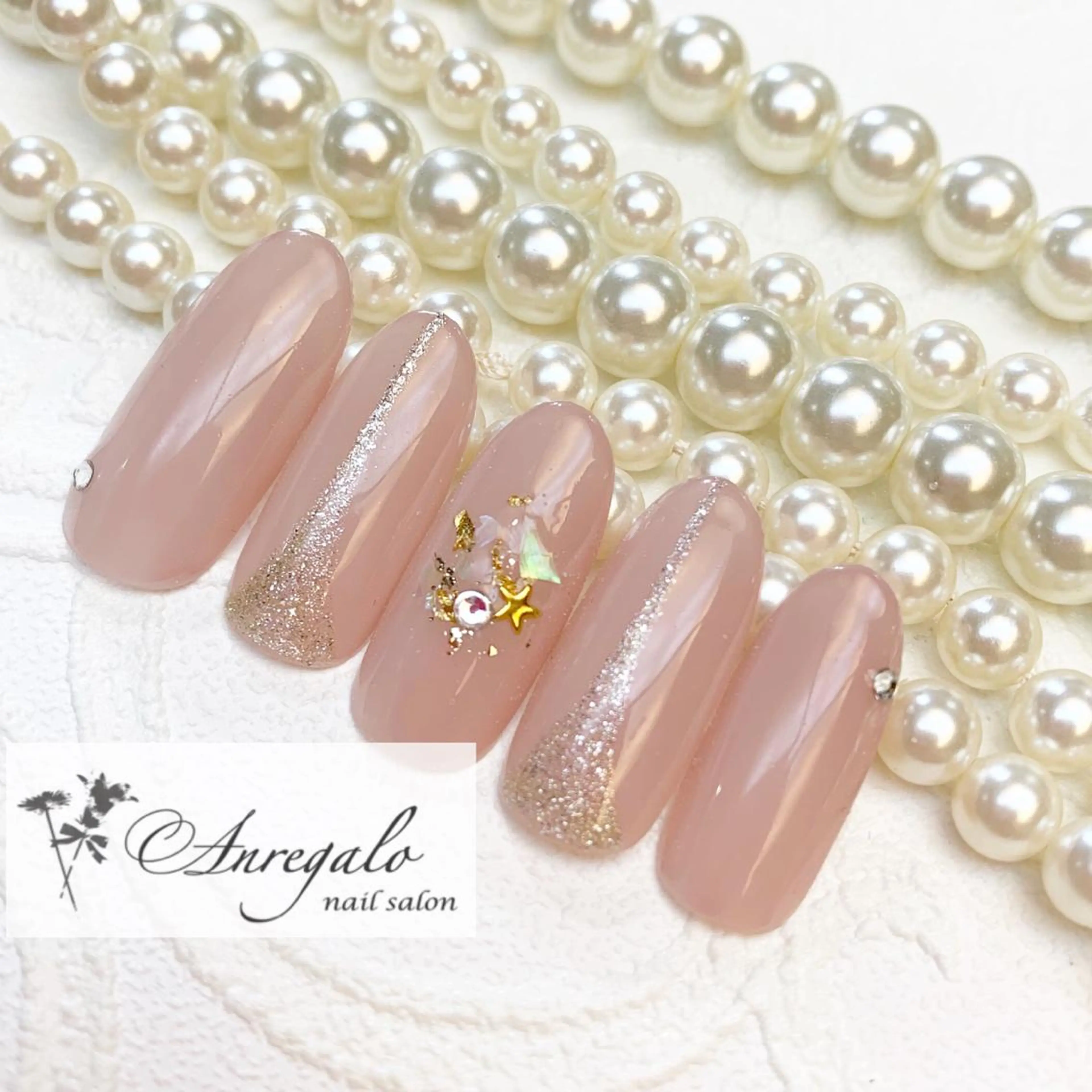ネイル ピンク nail salon Anregalo《アンレガロ》所属・橋本 麻未のネイルデザイン