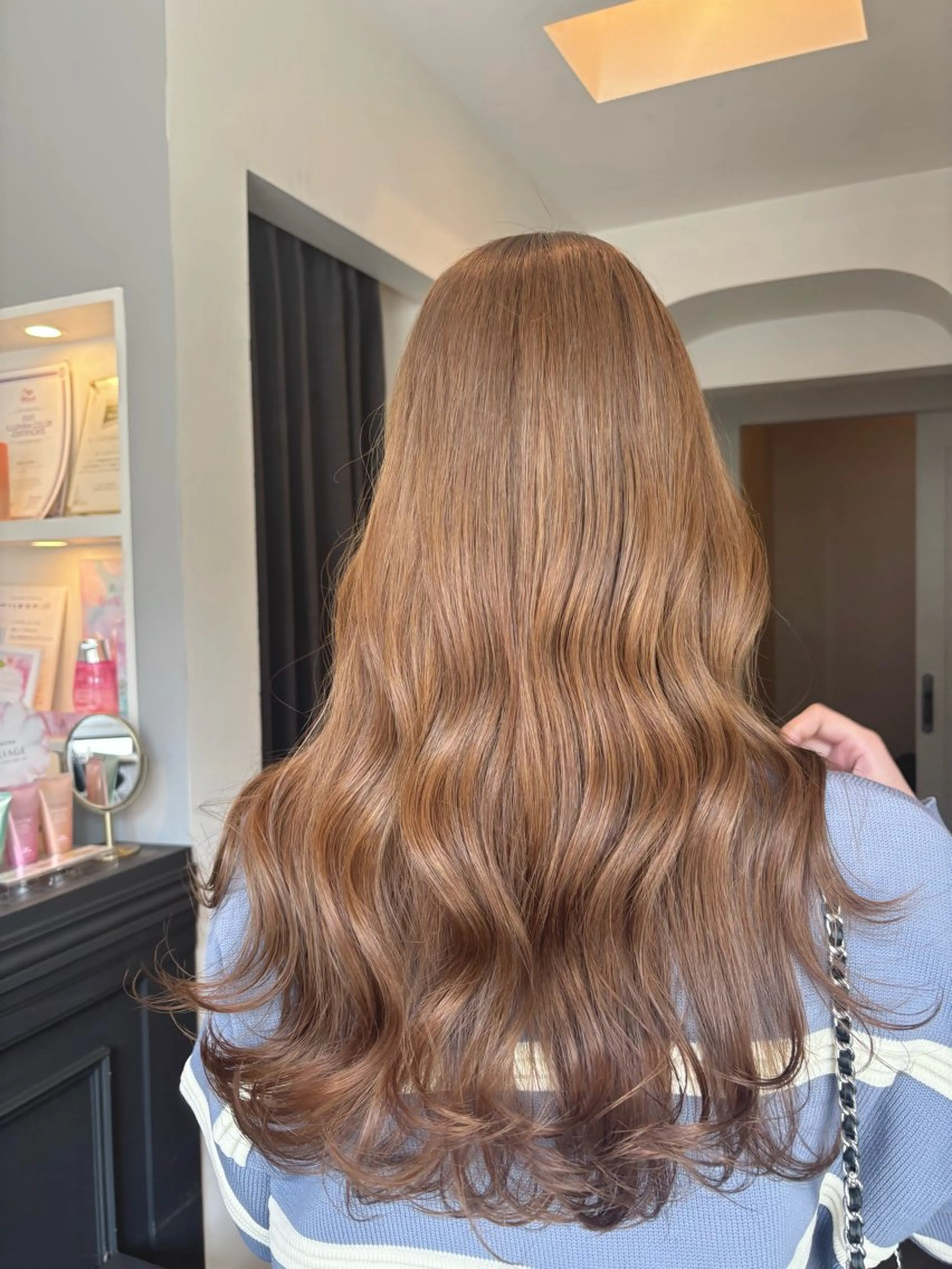 ロング カラー ヘアカラー トリートメント 栗林 茉那のヘアスタイル