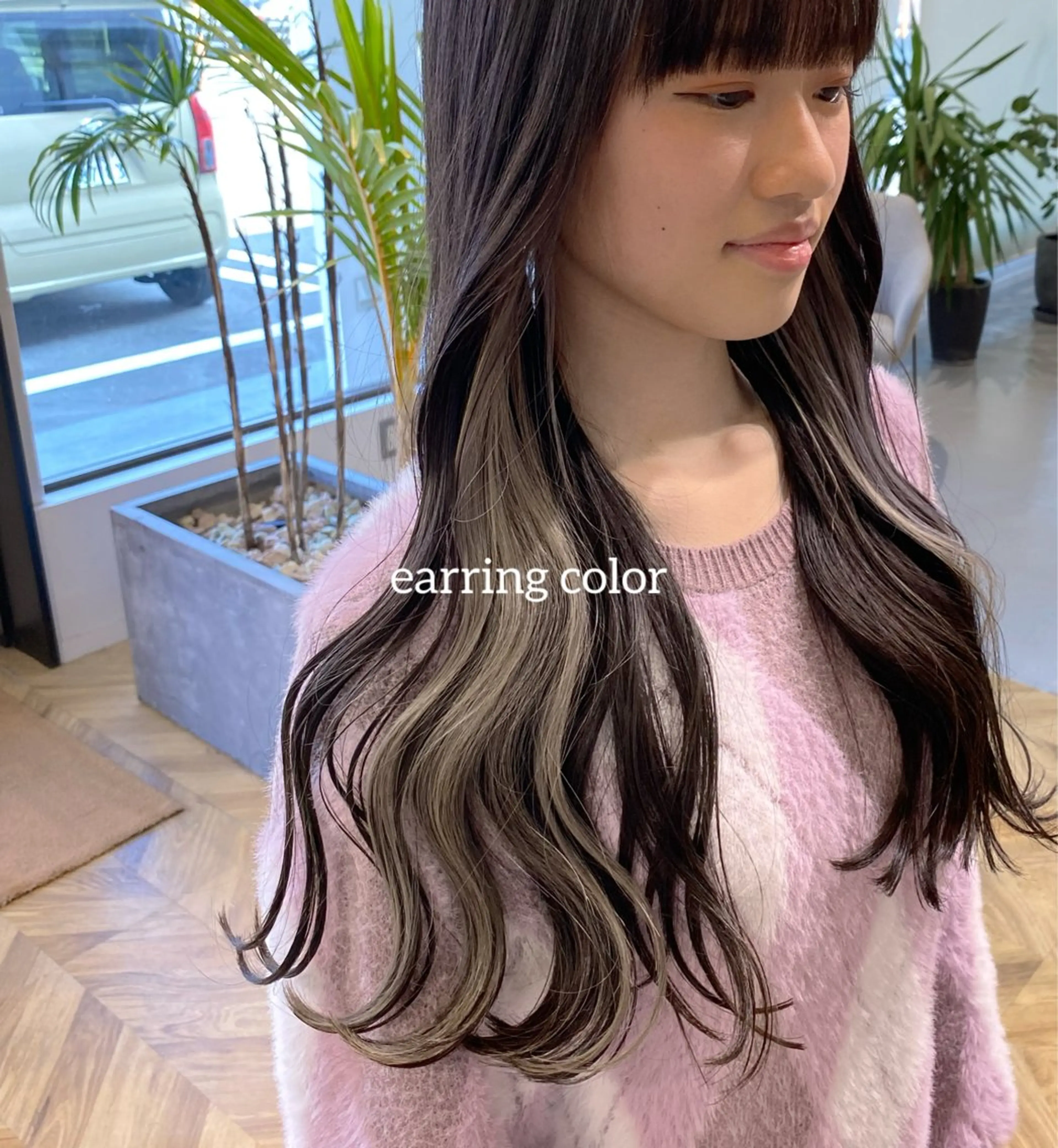 セミロング カラー yate'/ Wカラー/小出捷也のヘアスタイル