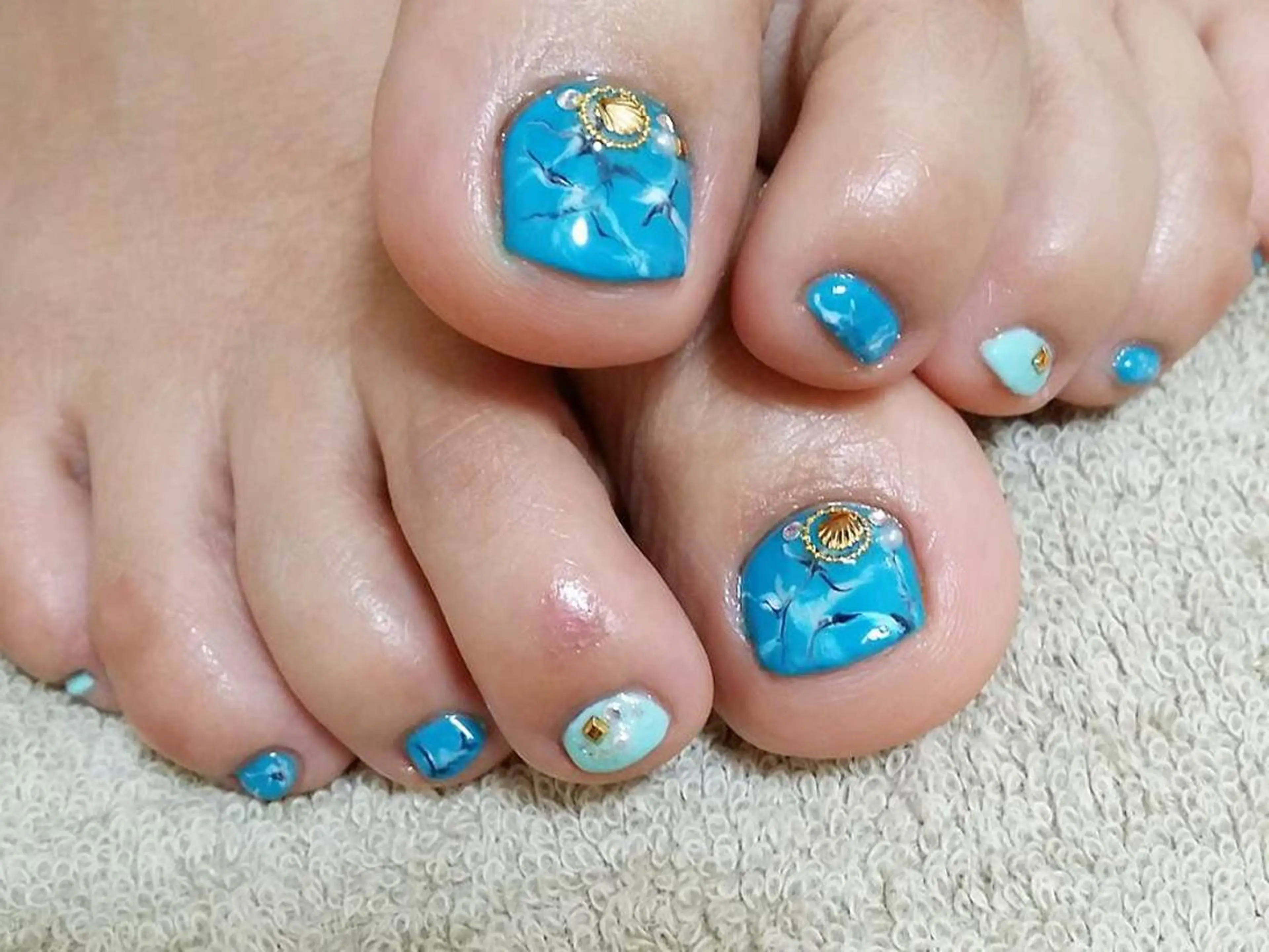 ネイル ブルー Masuko Yasukaのネイルデザイン