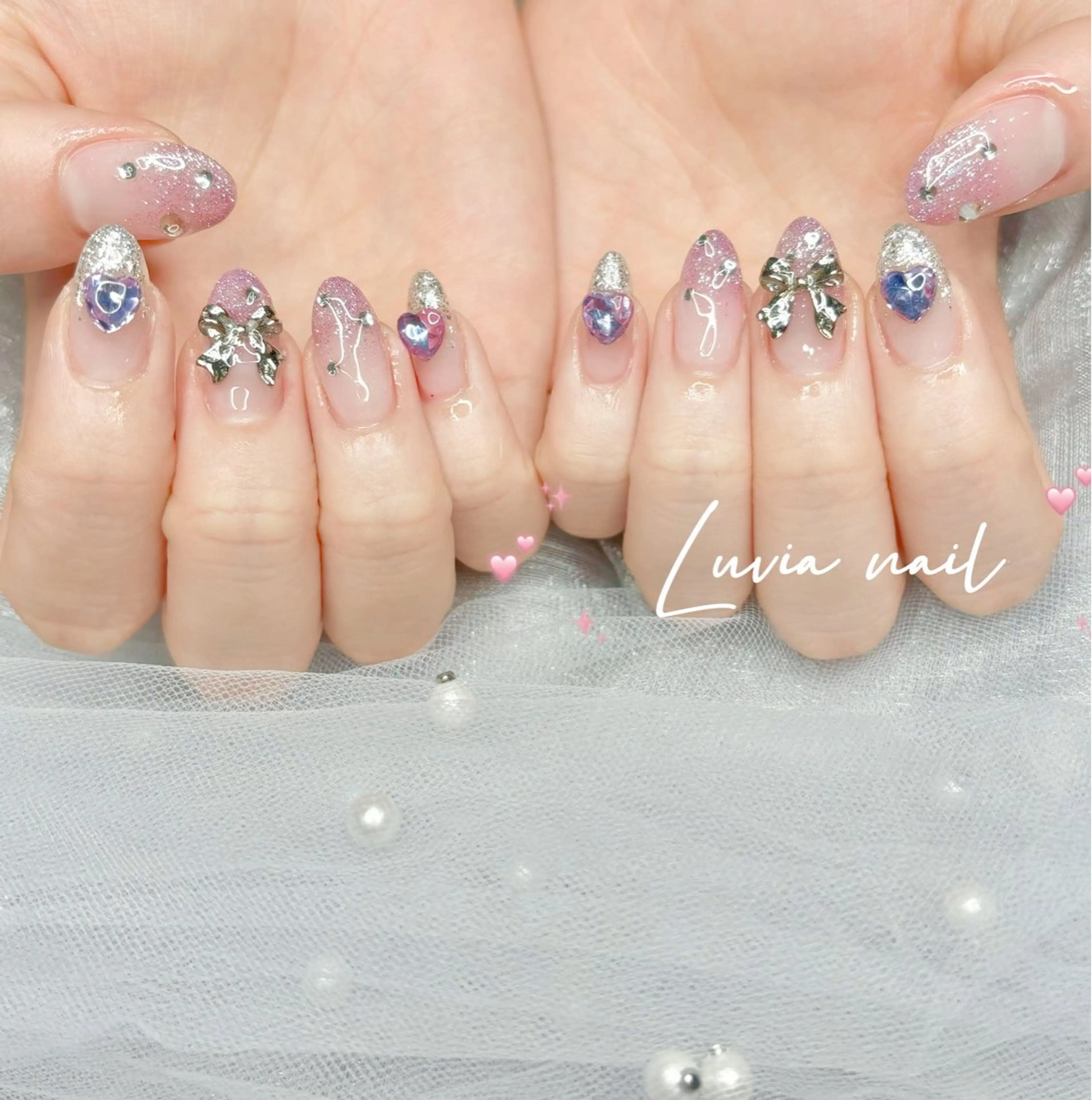 ネイル 🎀Luvia ワンホンネイル💫のネイルデザイン