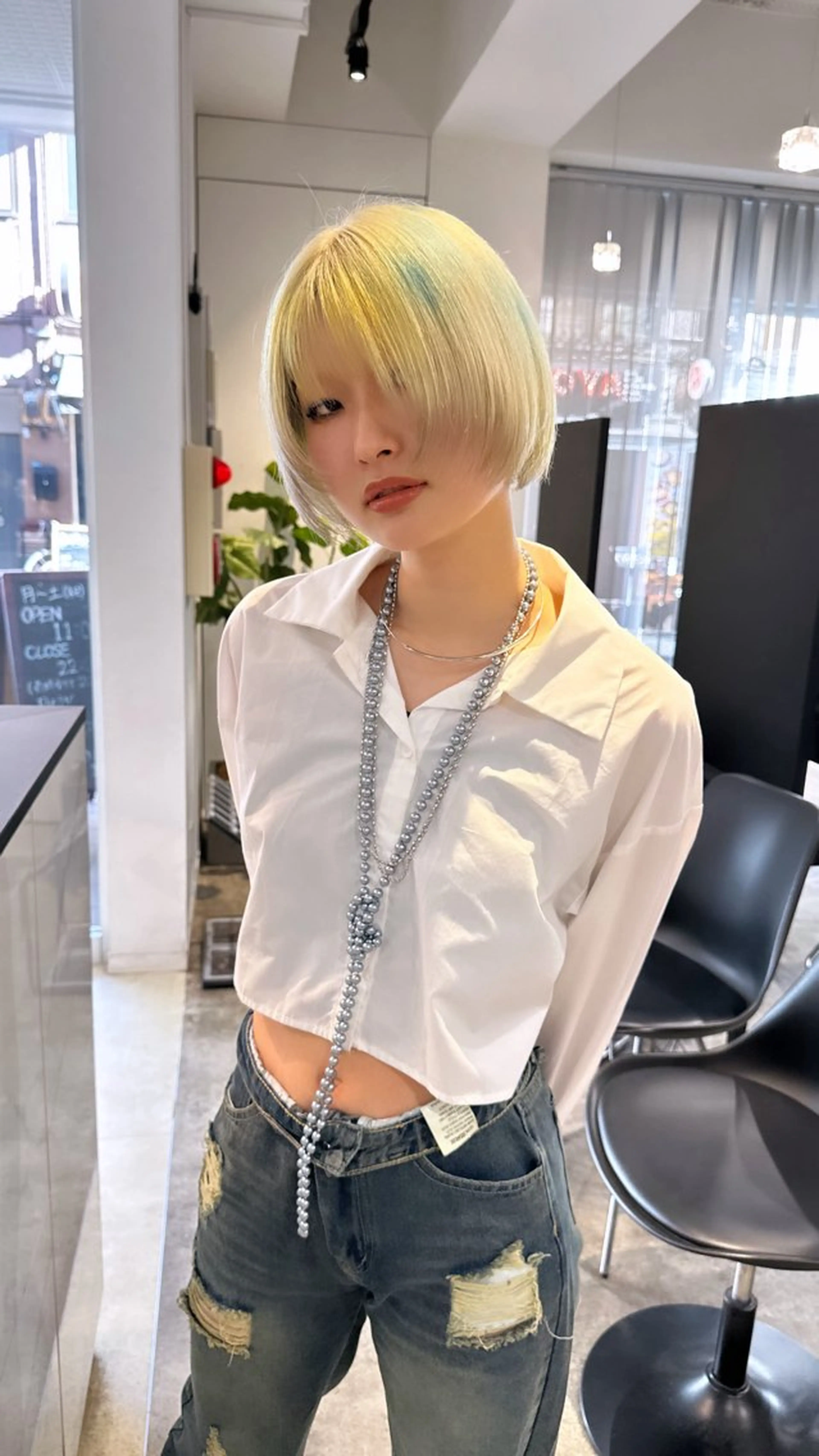 ショート 池袋/透明感カラー 🎀Yuri🎀のヘアスタイル