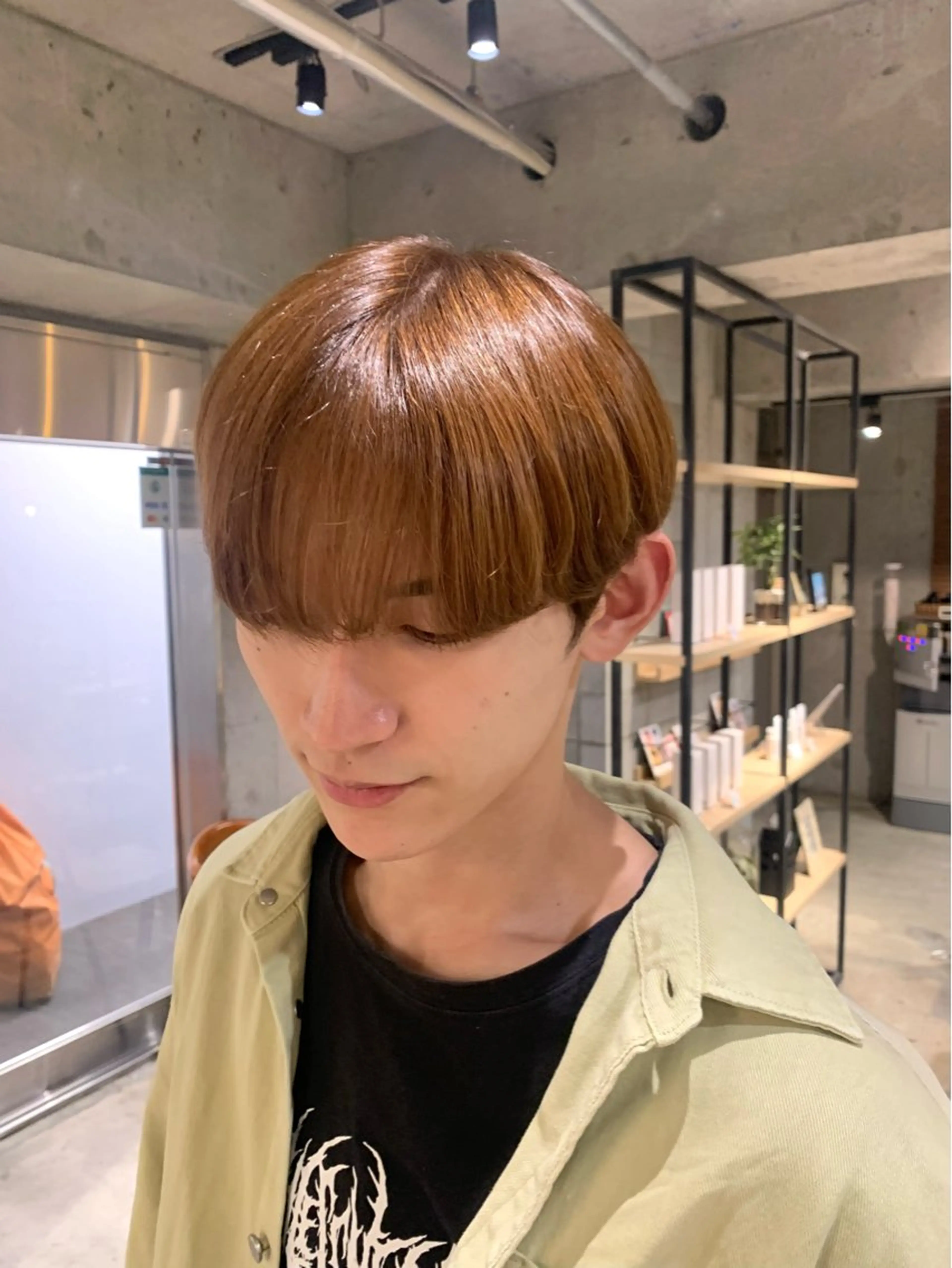 カラー メンズ ベージュカラー ヘアカラー トリートメント 顔まわり/艶カラー/ 🤎himari🤎のヘアスタイル