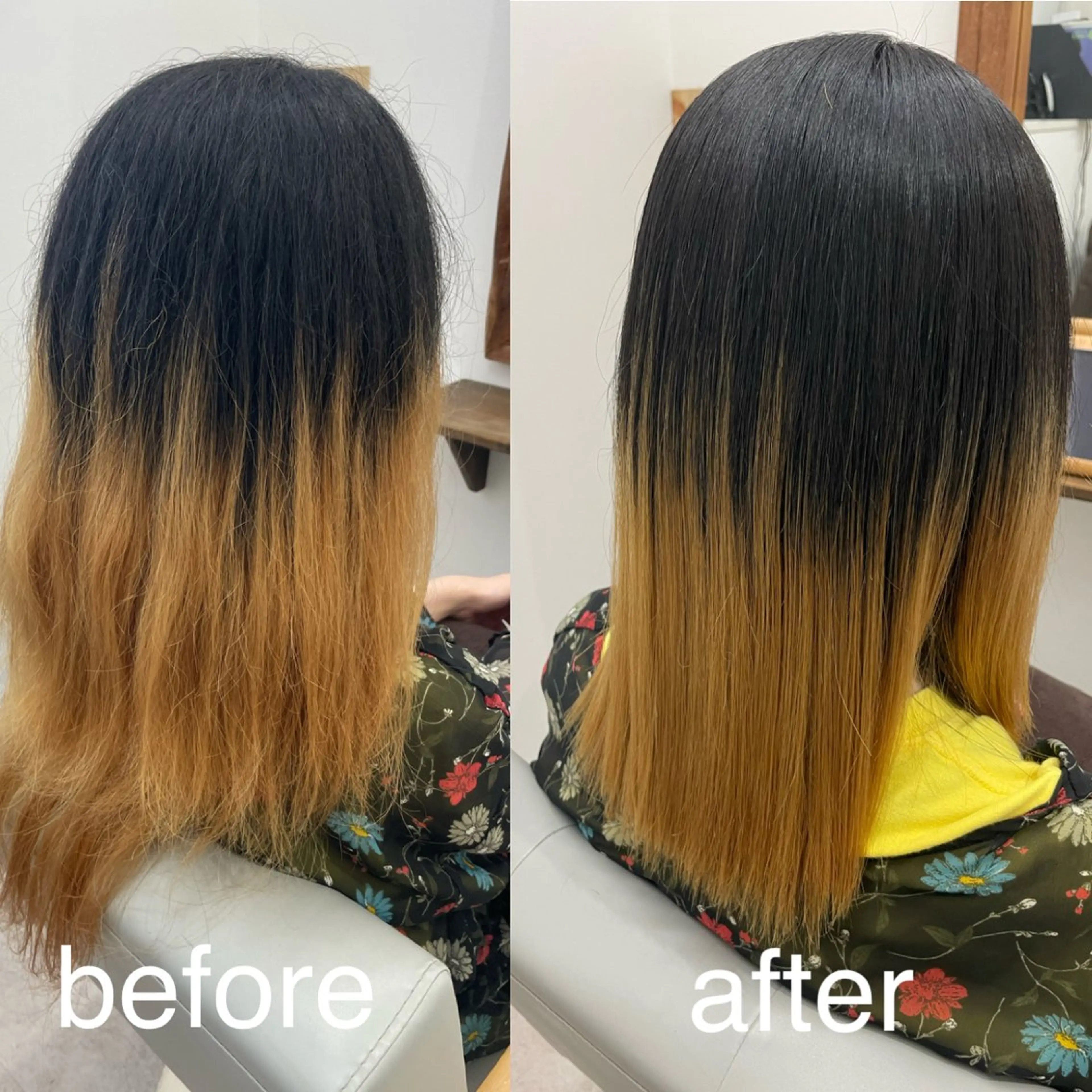 ミディアム 縮毛矯正 縮毛矯正 浅川恵太/縮毛矯正 /ブリーチ縮毛矯正のヘアスタイル