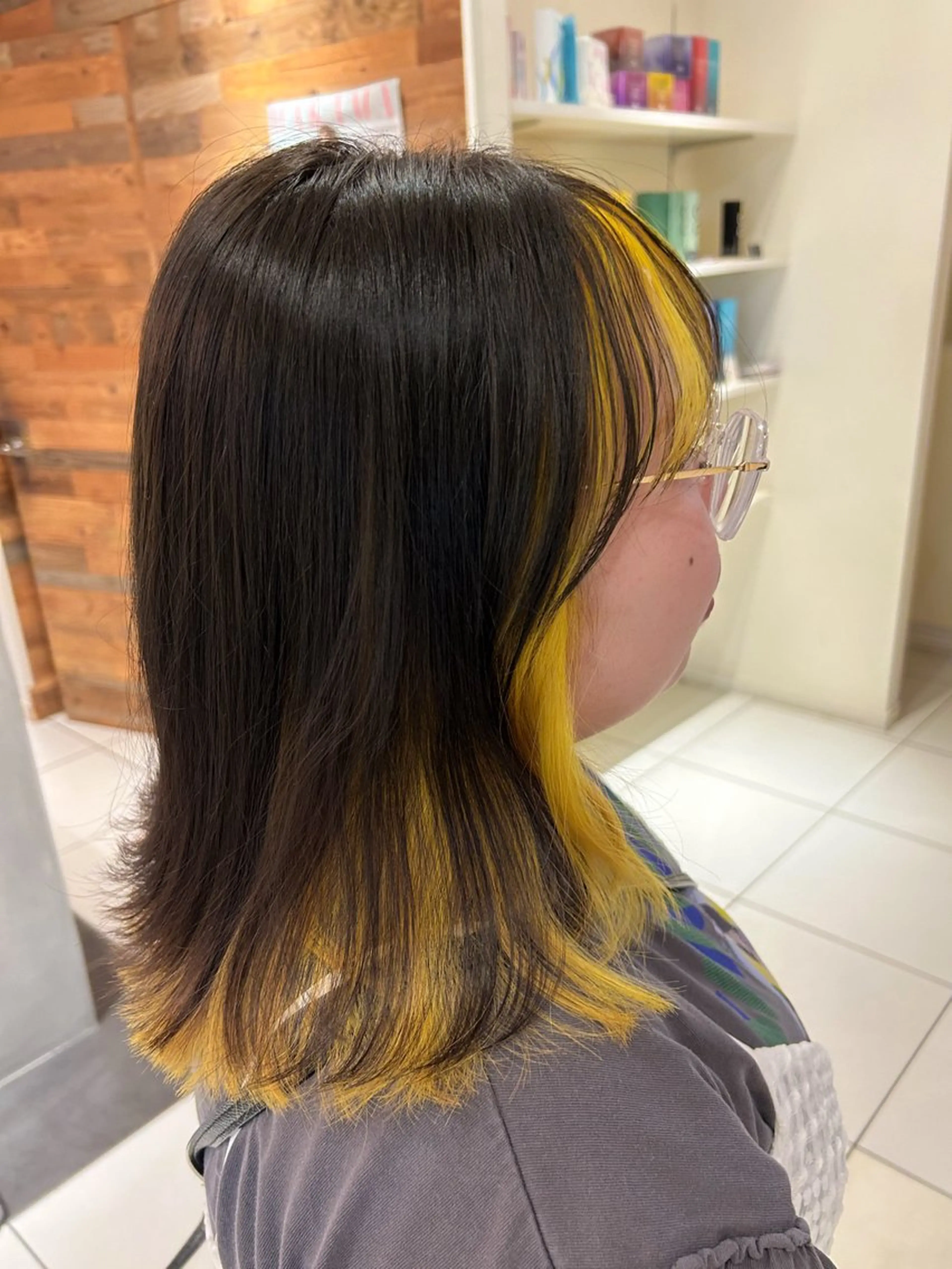 ミディアム カラー ヘアカラー トリートメント 髪質改善/ストレート パーマ長久手/ひかるのヘアスタイル
