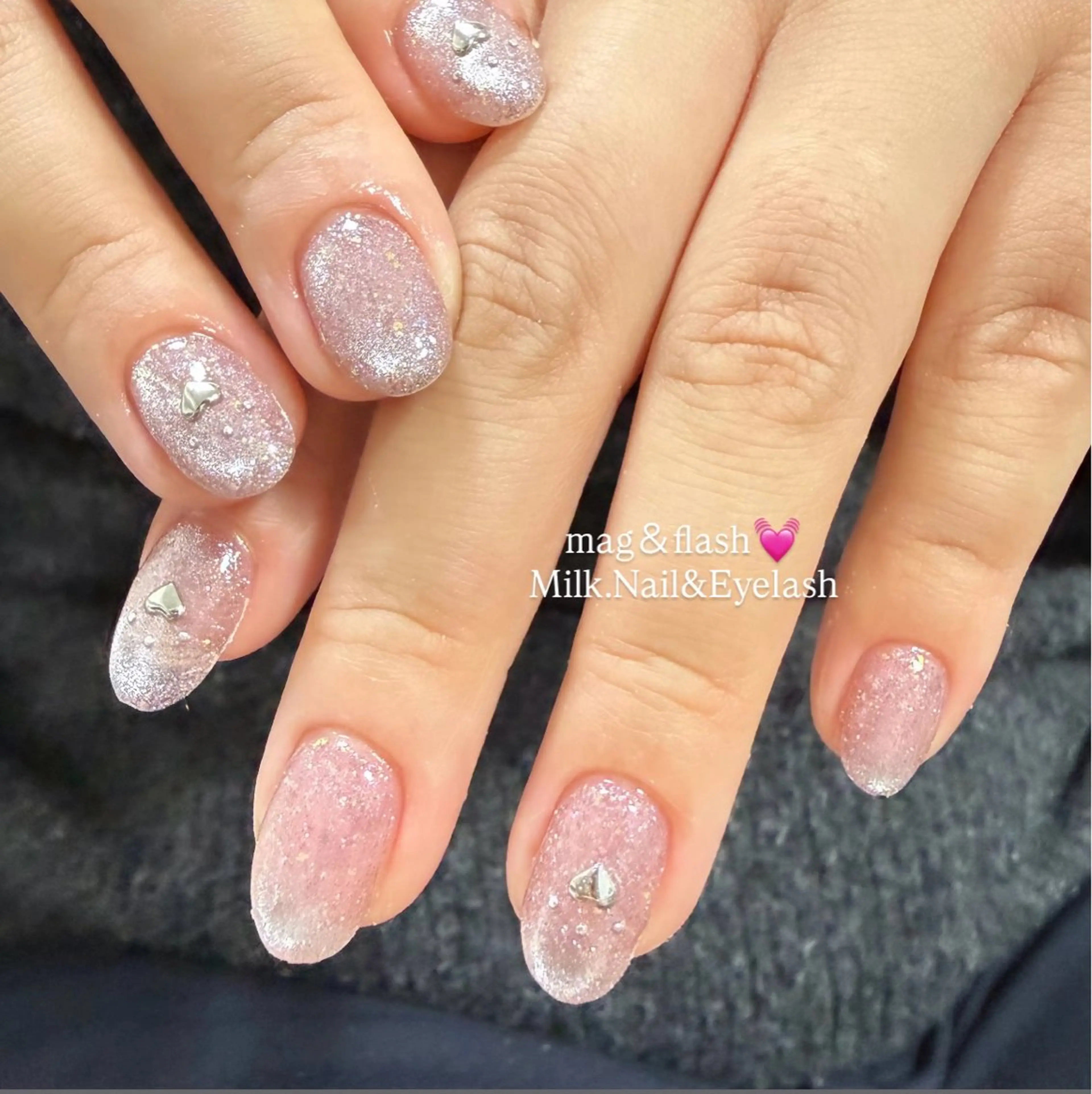 ネイル ハンドネイル MiLK.   Nail&Eyelash所属・MiLK. wakaのマツエク・マツパデザイン