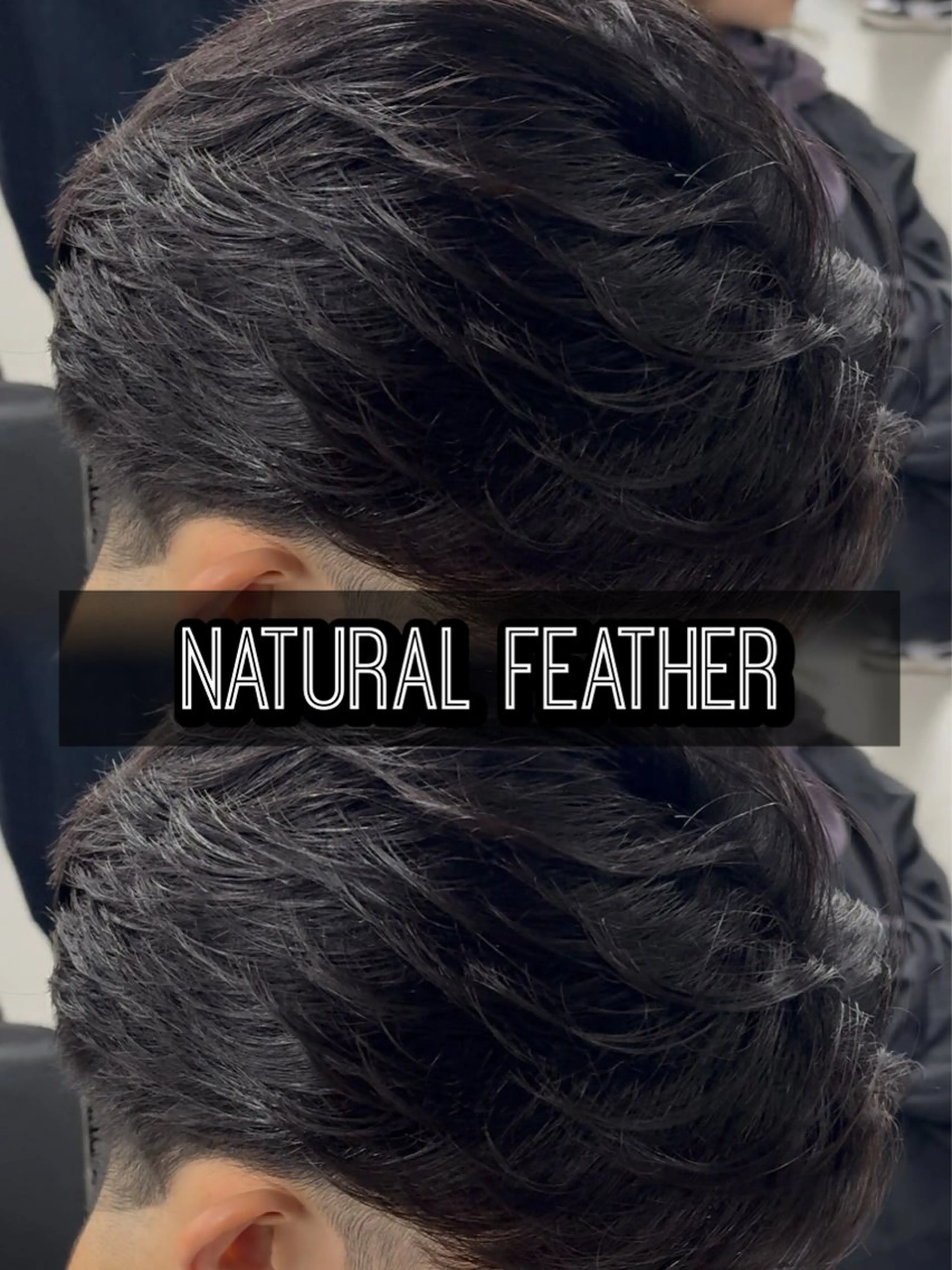 パーマ メンズ センターパート フェザーパーマ メンズハイライト メンズメッシュ マッシュ センターパート/フェ ザー🔥SHUYAのヘアスタイル