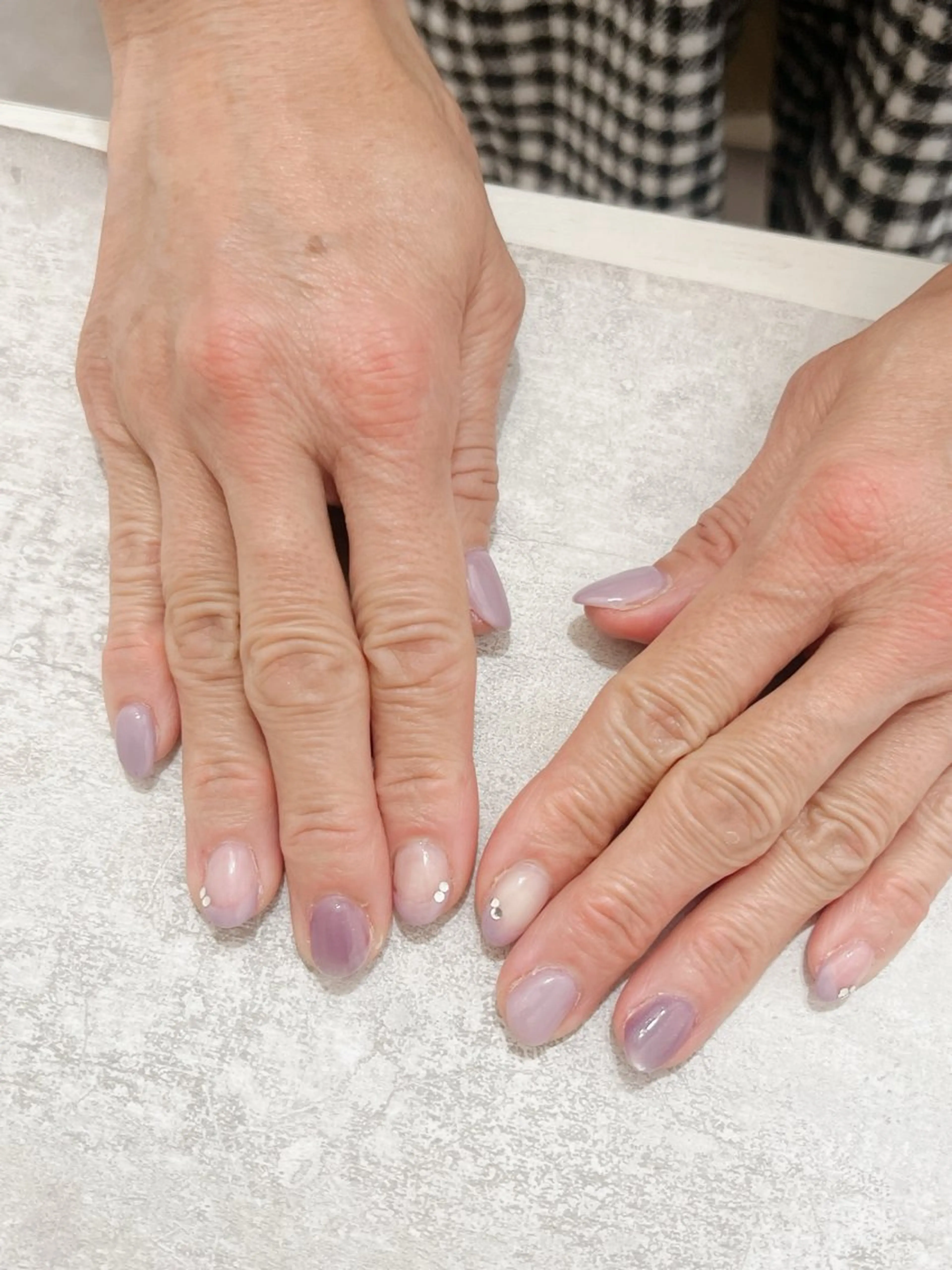 ネイル オーロラネイル フットネイル フレンチネイル ジェルネイル ハート ハンドネイル Mogu nail 二子玉川のネイルデザイン