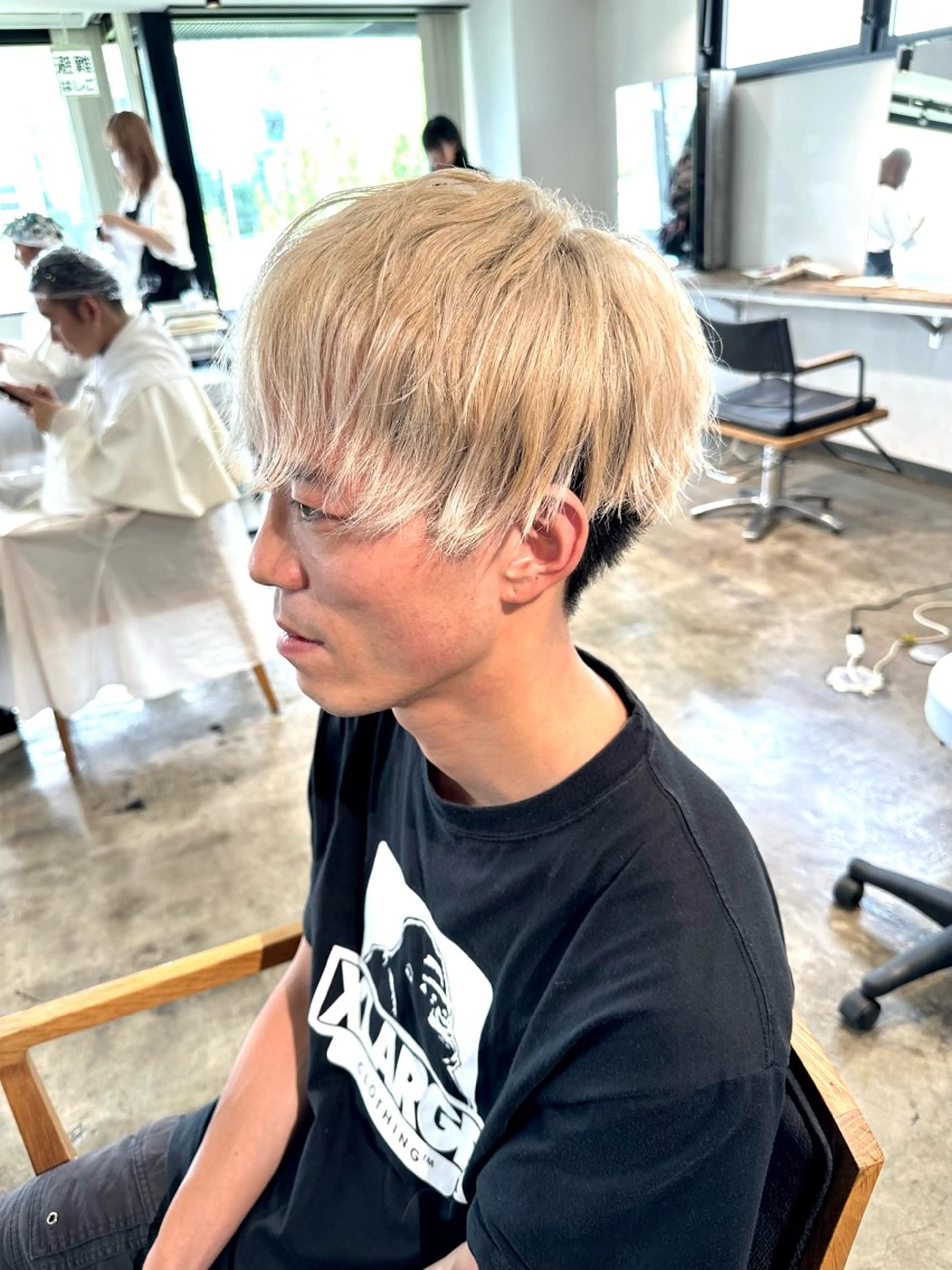 メンズ メンズブリーチ メンズハイトーン マッシュ メンズパーマ メンズツイストパーマ カット ヘアカラー トリートメント 骨格補正施術/メンズ 専門美容師/YUYAのヘアスタイル