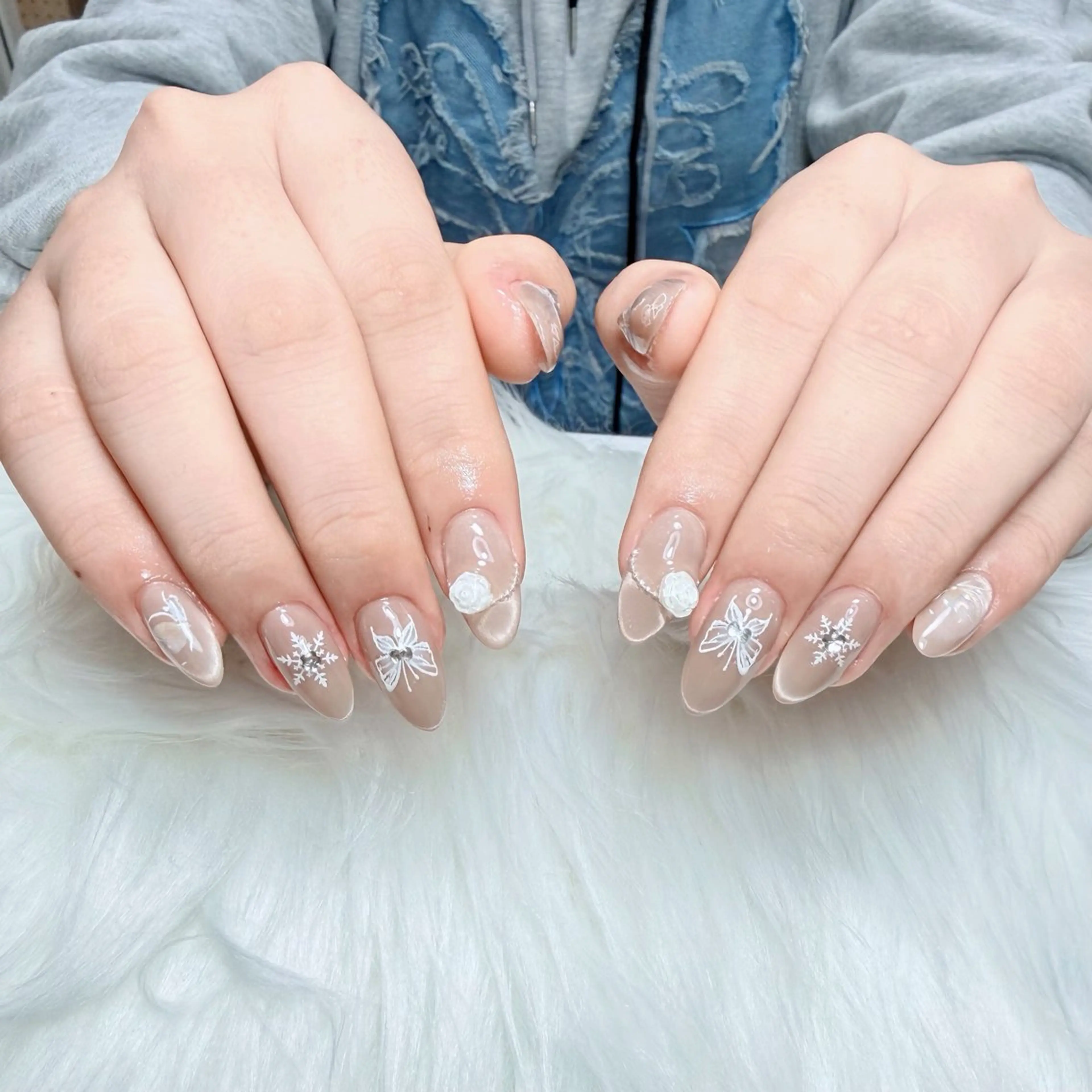 ネイル ジェルネイル ロングネイル ニュアンスネイル ワンカラーネイル シンプルネイル Kora Nailのネイルデザイン