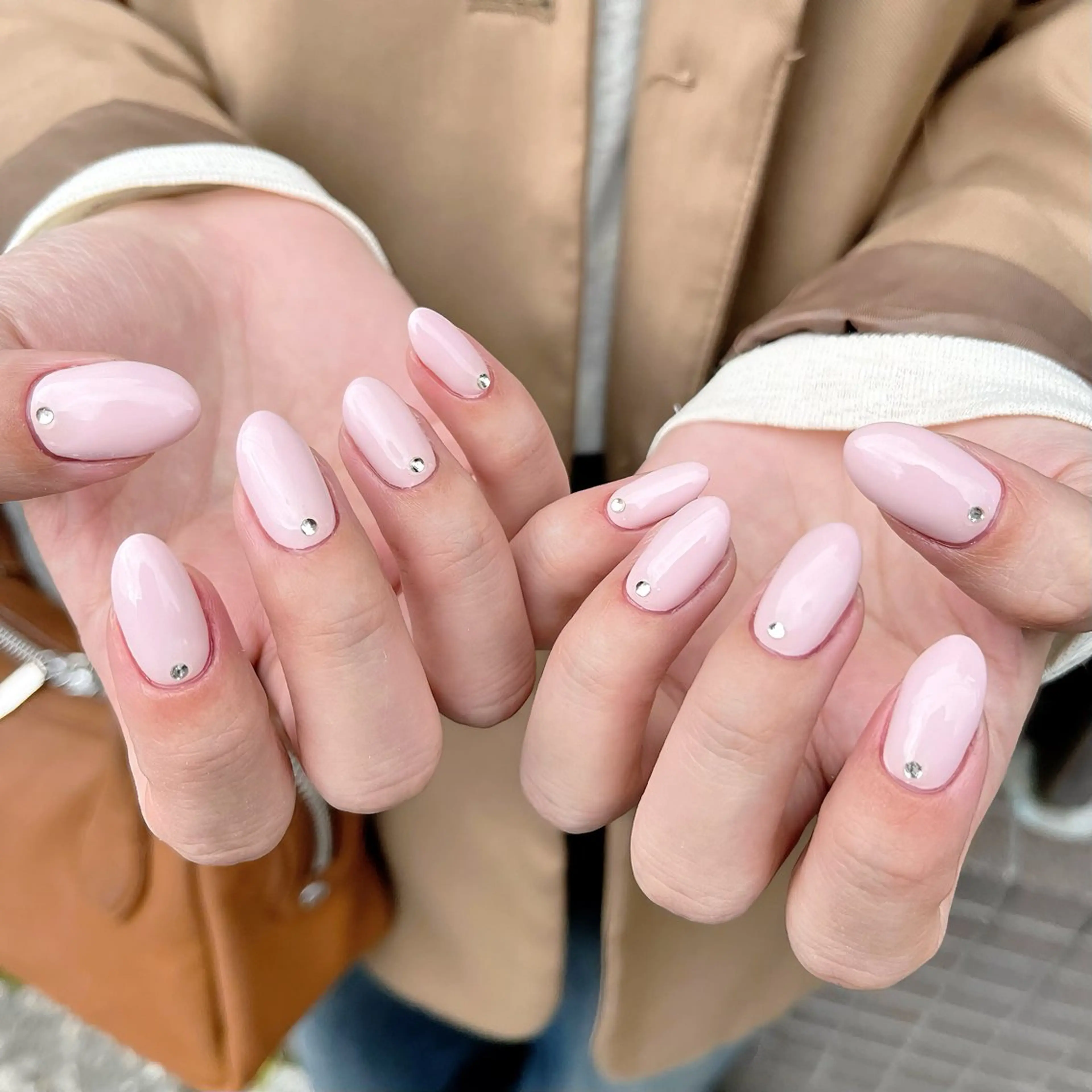 ネイル チークネイル 成人式 ワンカラーネイル 夏ネイル ワンホンネイル ハンドネイル ハンドケア 🫧OPELIA NAIL渋谷🫧のネイルデザイン
