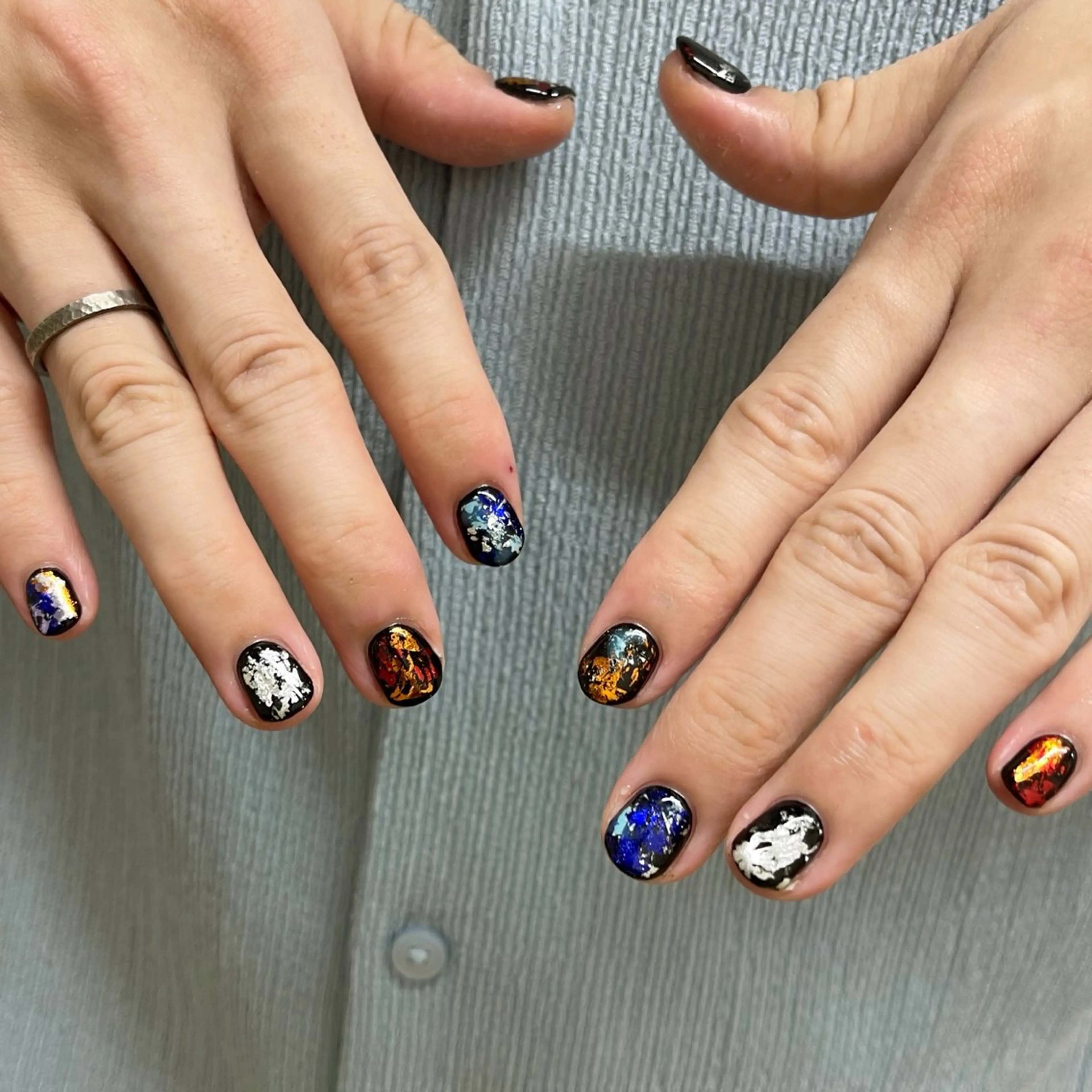 ネイル アートネイル フットネイル ジェルネイル キラキラネイル 韓国ネイル ハンドネイル Y nail なんば堀江店のネイルデザイン