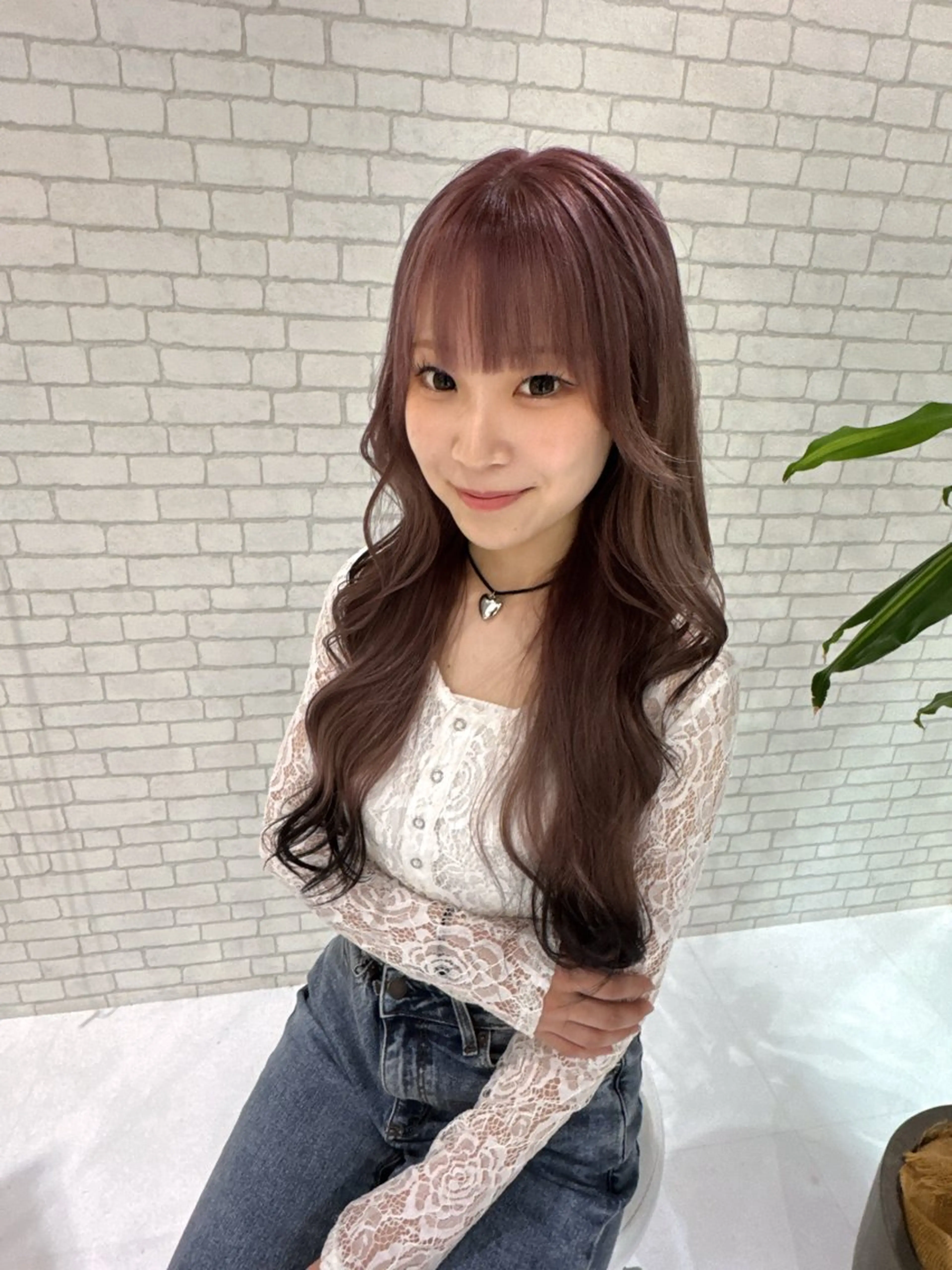 ロング カラー 松永 果菜のヘアスタイル