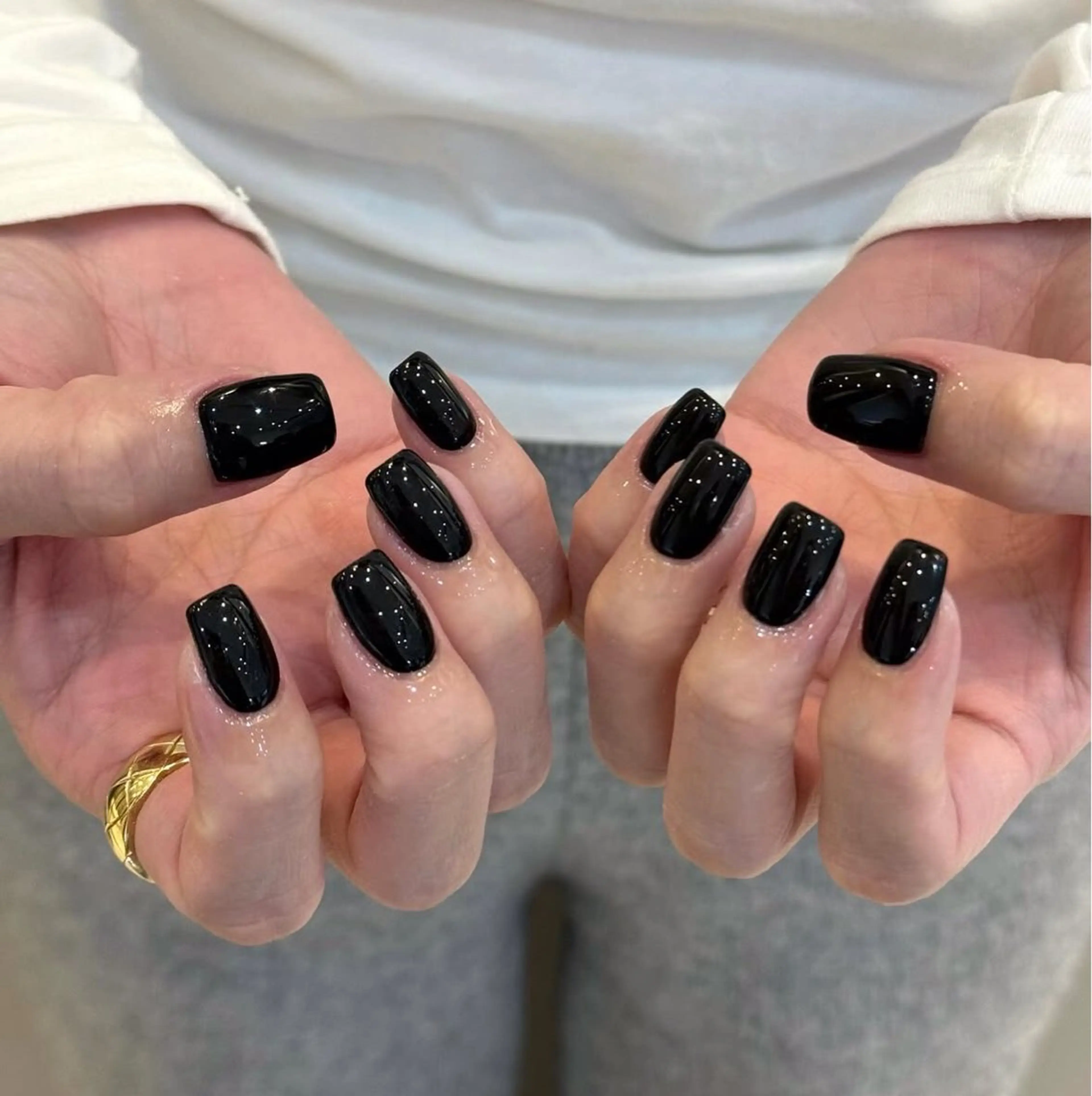 ネイル 長さ出し グラデーション キラキラネイル 韓国ネイル ラメ(グリッター) ハンドネイル ハンドケア Chisa Nail Studio所属・チ サのネイルデザイン