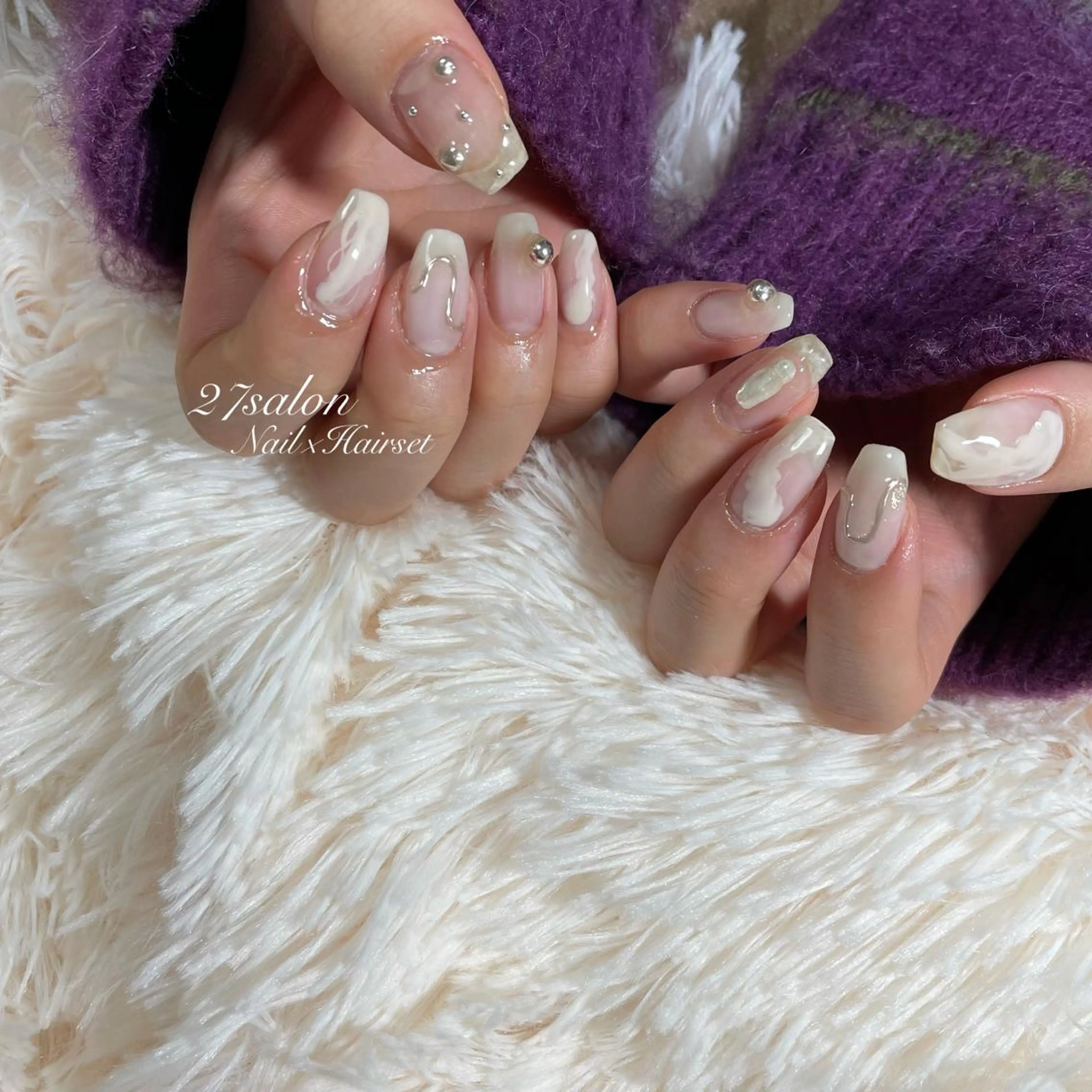 ネイル ニュアンスネイル 27salon yuinaのネイルデザイン