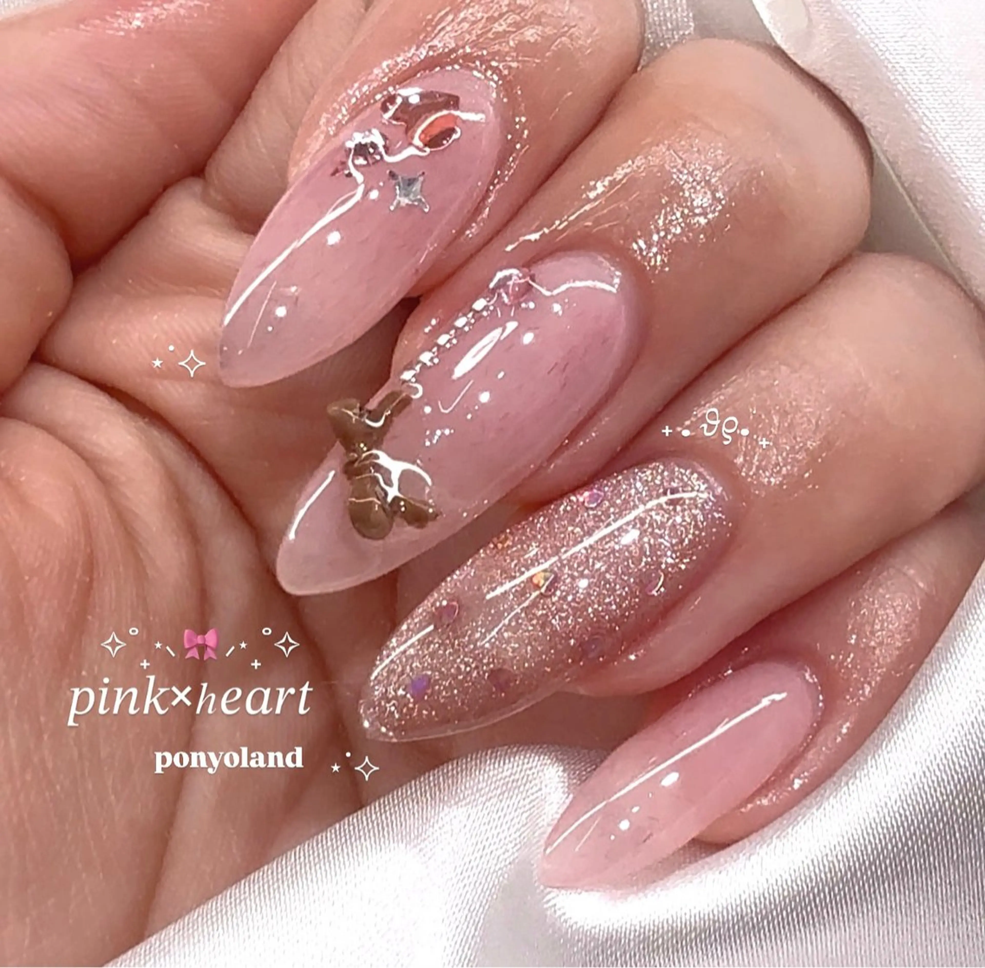 ネイル バレンタイン ハンドネイル ponyoland 目黒/恵比寿💎のネイルデザイン