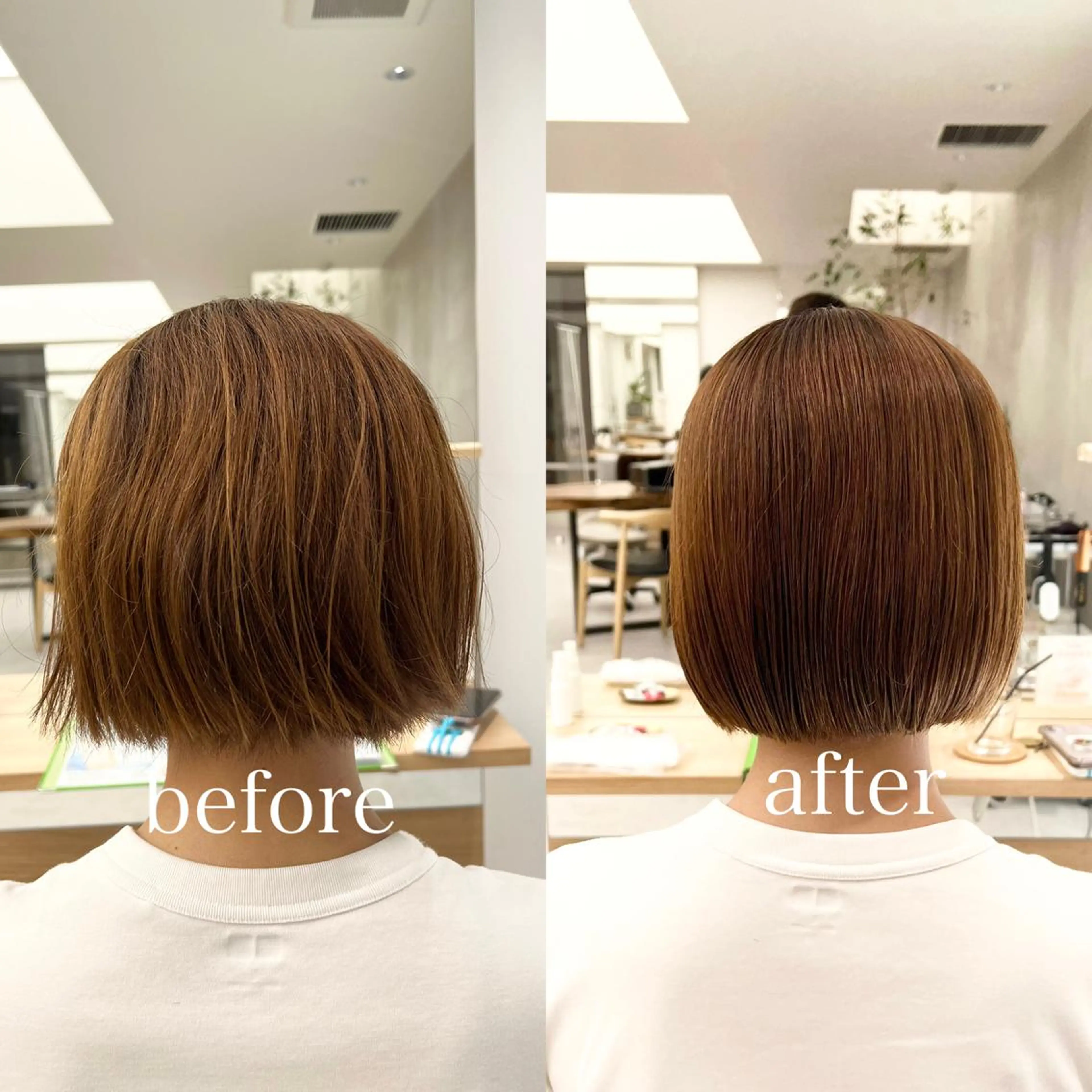 ショート パーマ ボブ 【くせ毛さんのお悩み 解決🍀】栗橋のヘアスタイル