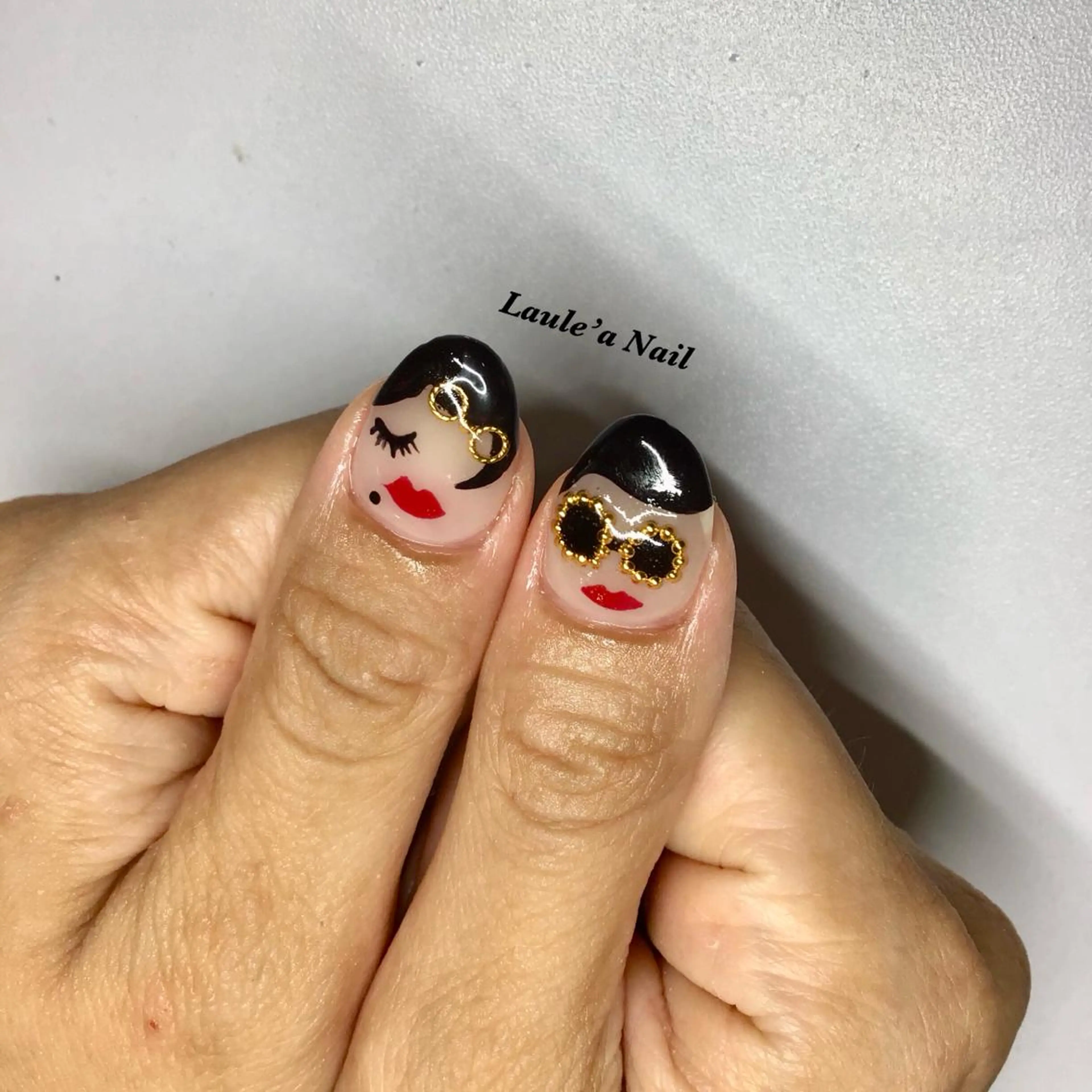 ロング カラー ネイル マツエク・マツパ 福田 加奈のネイルデザイン