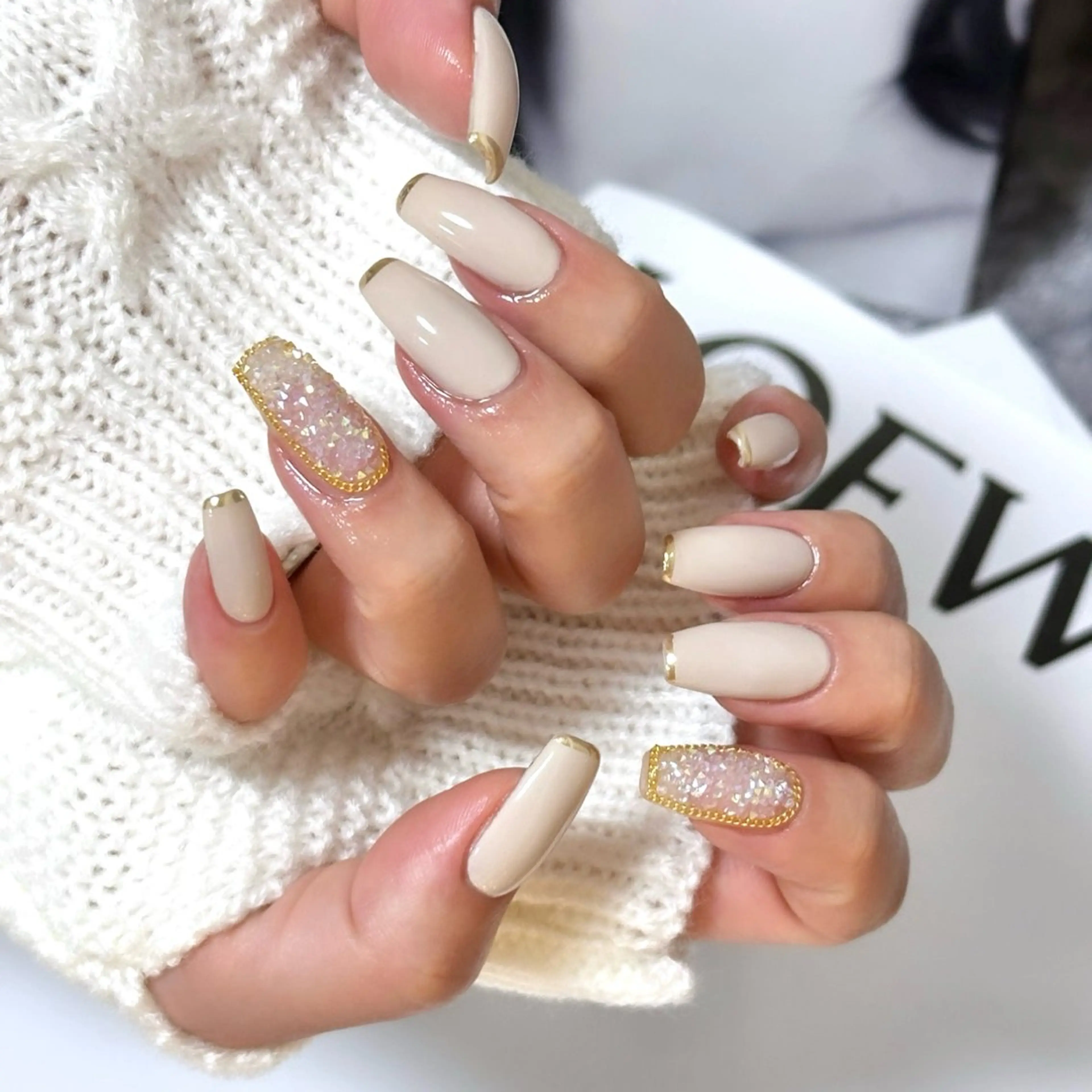 ネイル 長さ出し フレンチネイル ミラーネイル 持ち込み ワンホンネイル ハンドネイル joliesse【ジョリエス】所属・JOLIESSE Ayumiのネイルデザイン