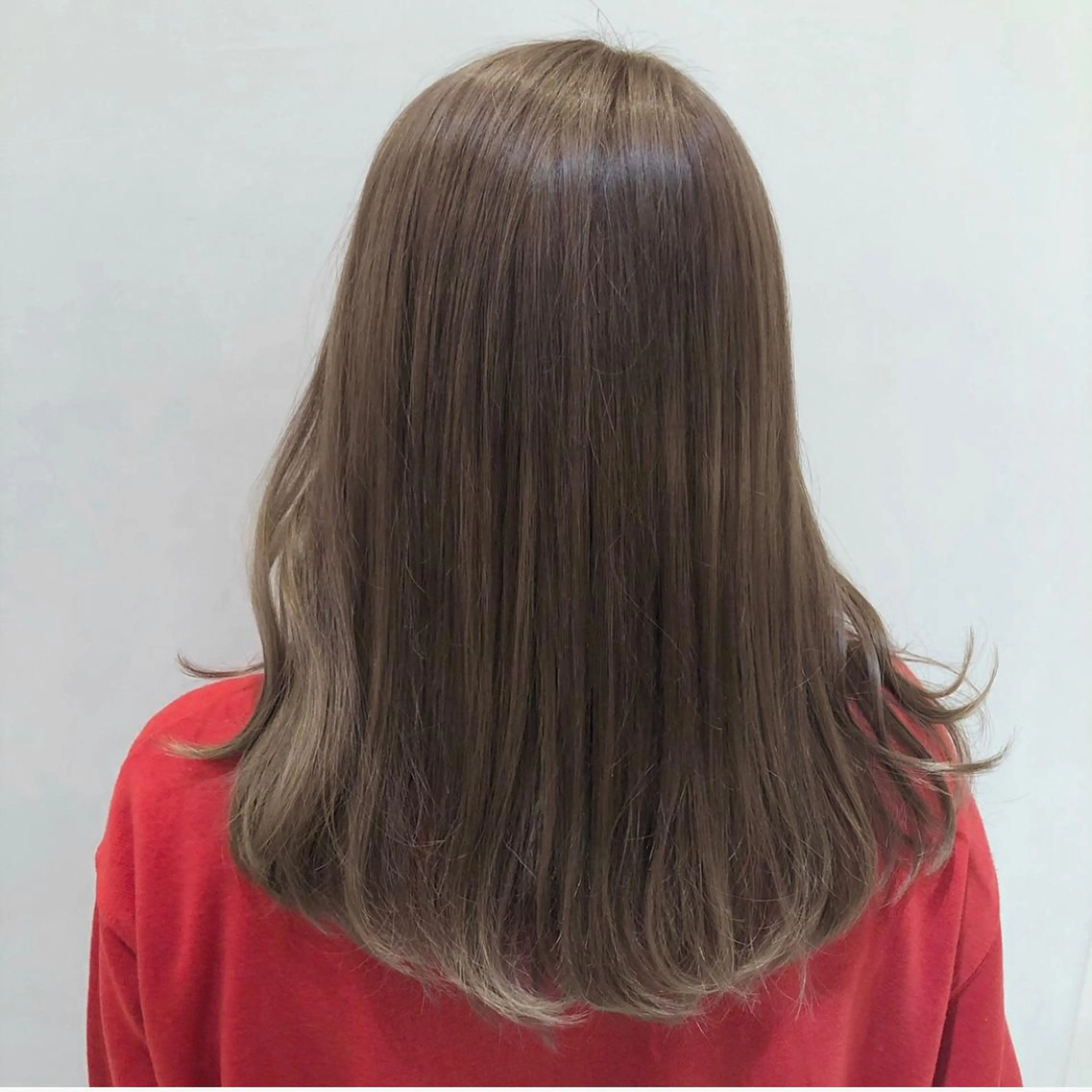 ロング カット ヘアカラー トリートメント しもかわ かほのヘアスタイル