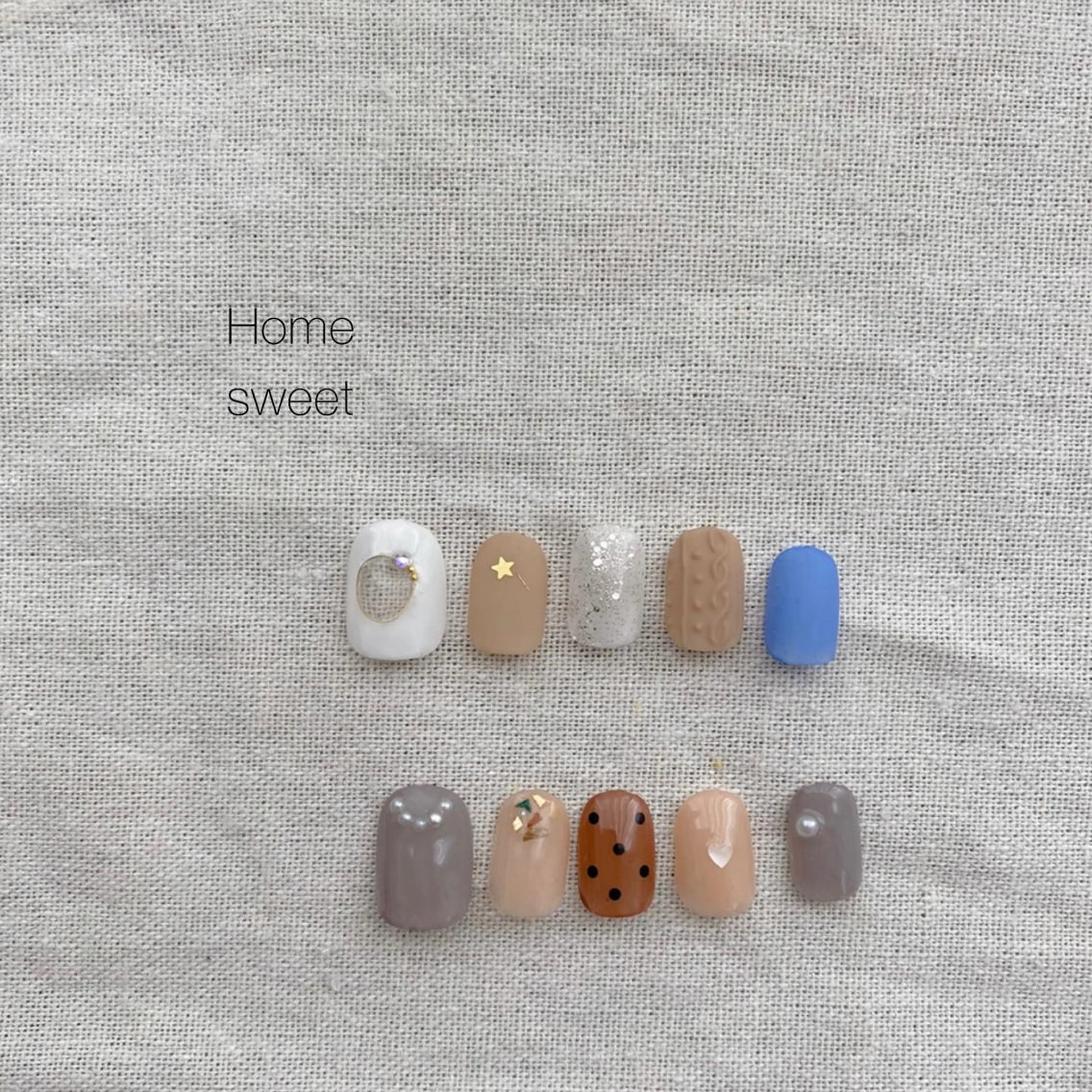 ネイル ハンドネイル ショートネイル. Home sweetのネイルデザイン