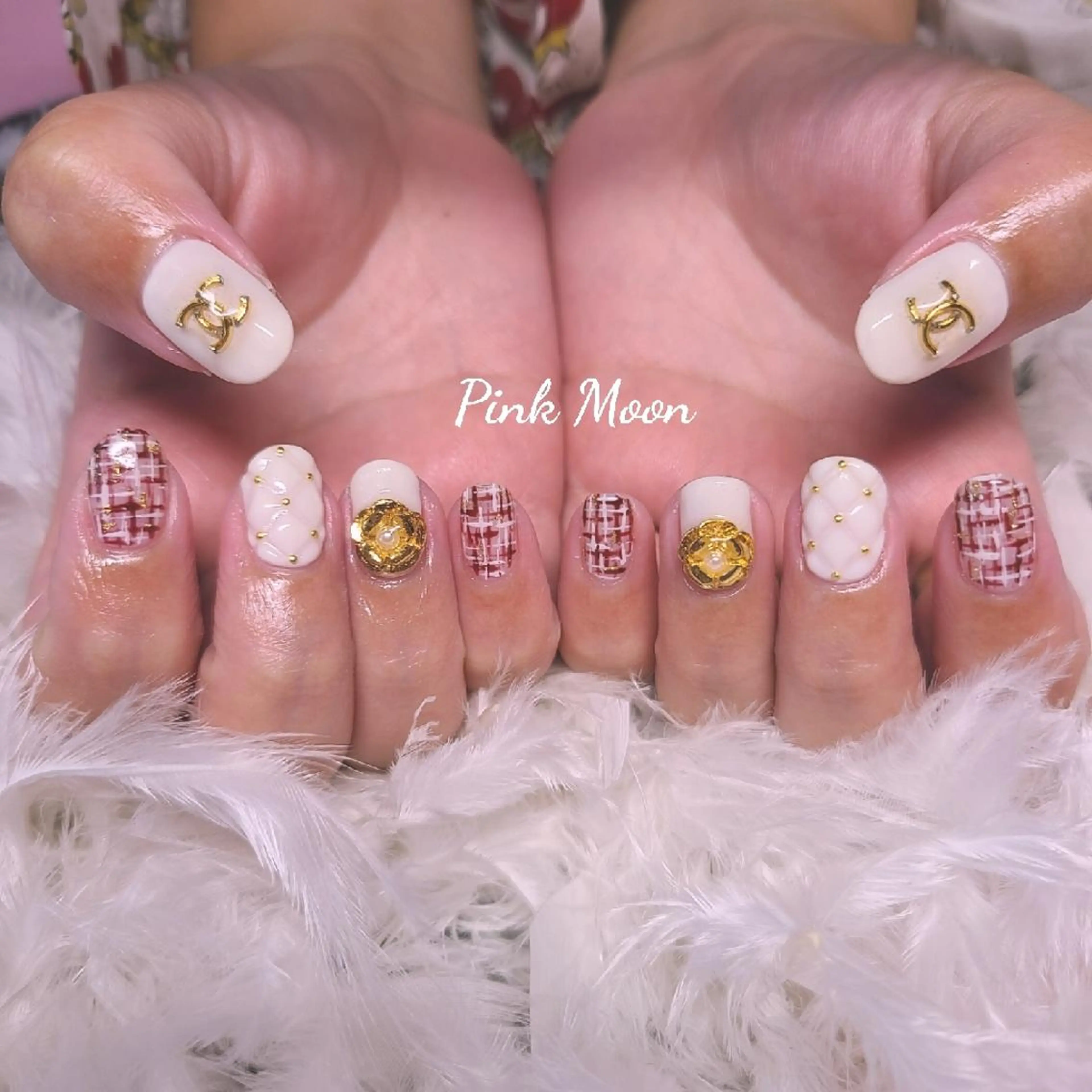 ネイル ハンドネイル PinkMoon Nozomiのネイルデザイン