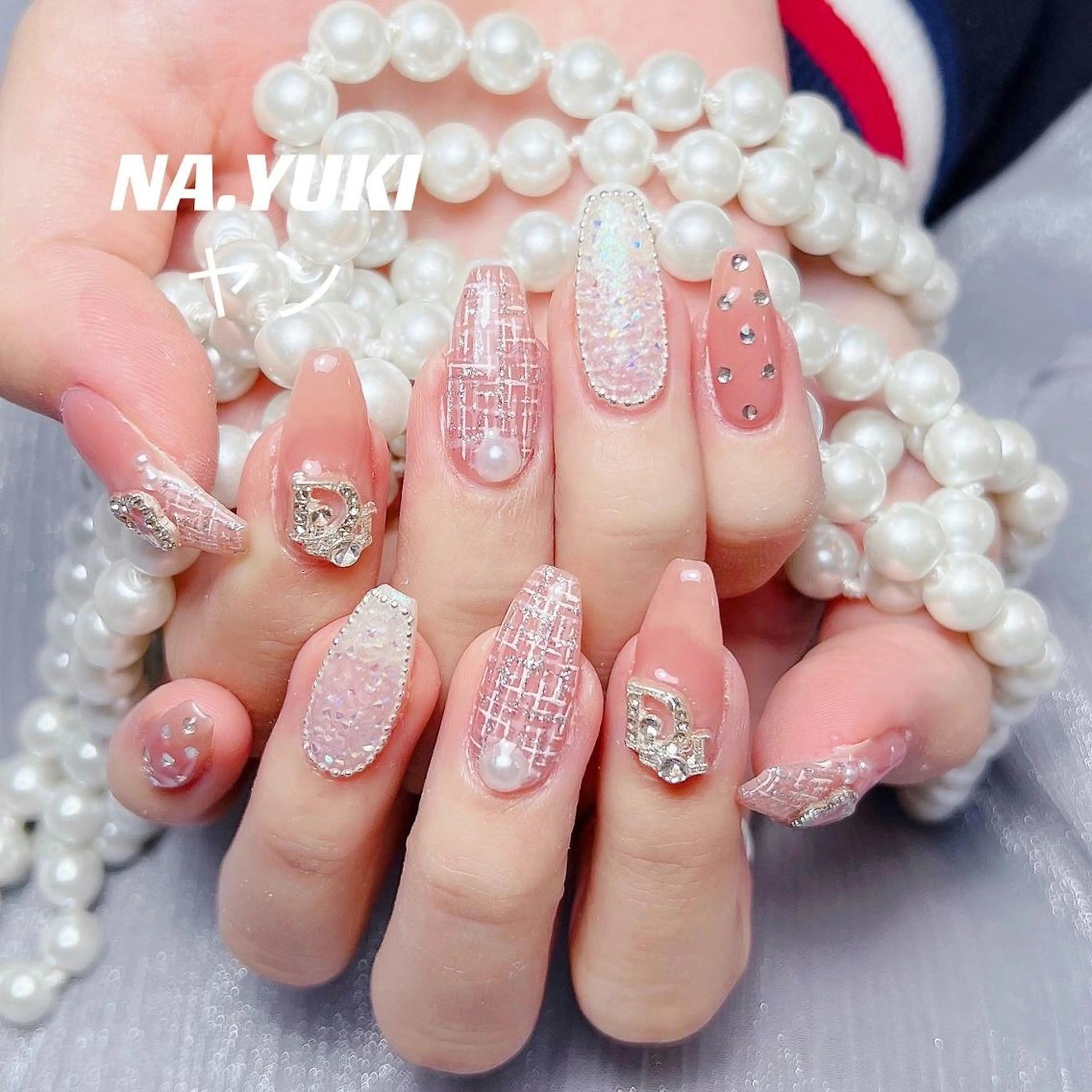 ネイル ロング ハンドネイル 🎀 moo～ 🎀のネイルデザイン