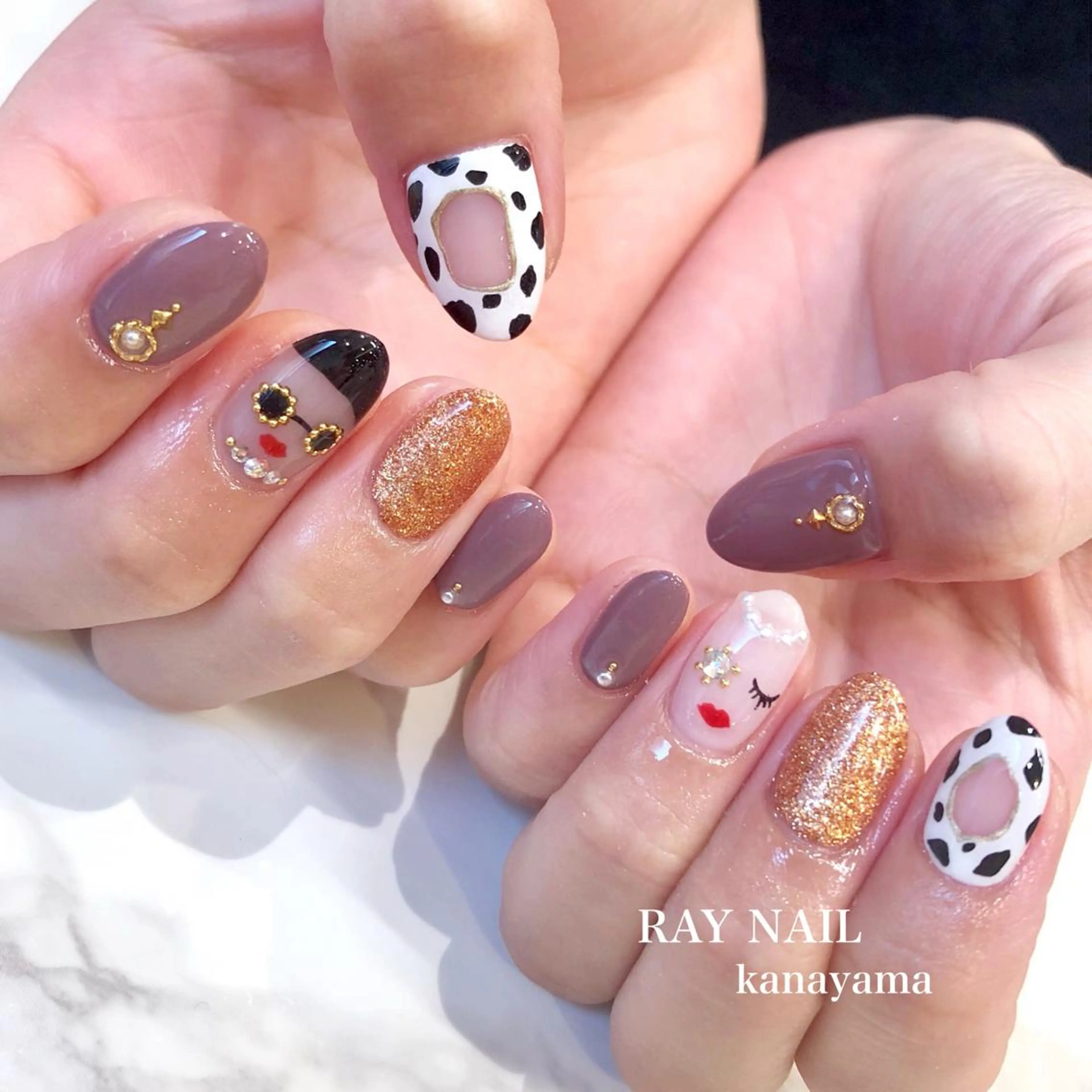 ネイル Arowa 伊田のネイルデザイン