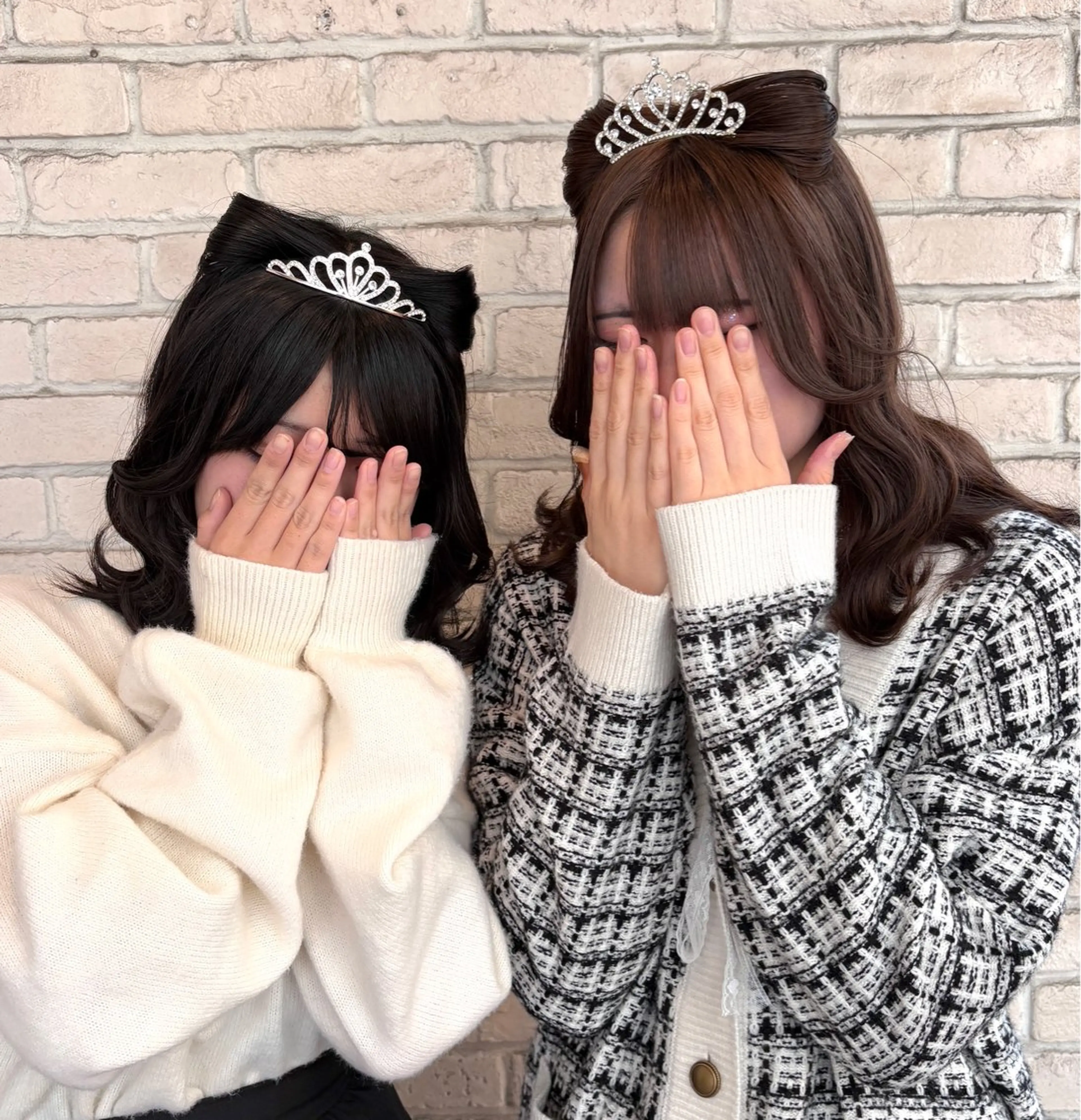 セミロング ヘアアレンジ ヘアセット 韓国レイヤー 暖色カラー/さくらのヘアスタイル