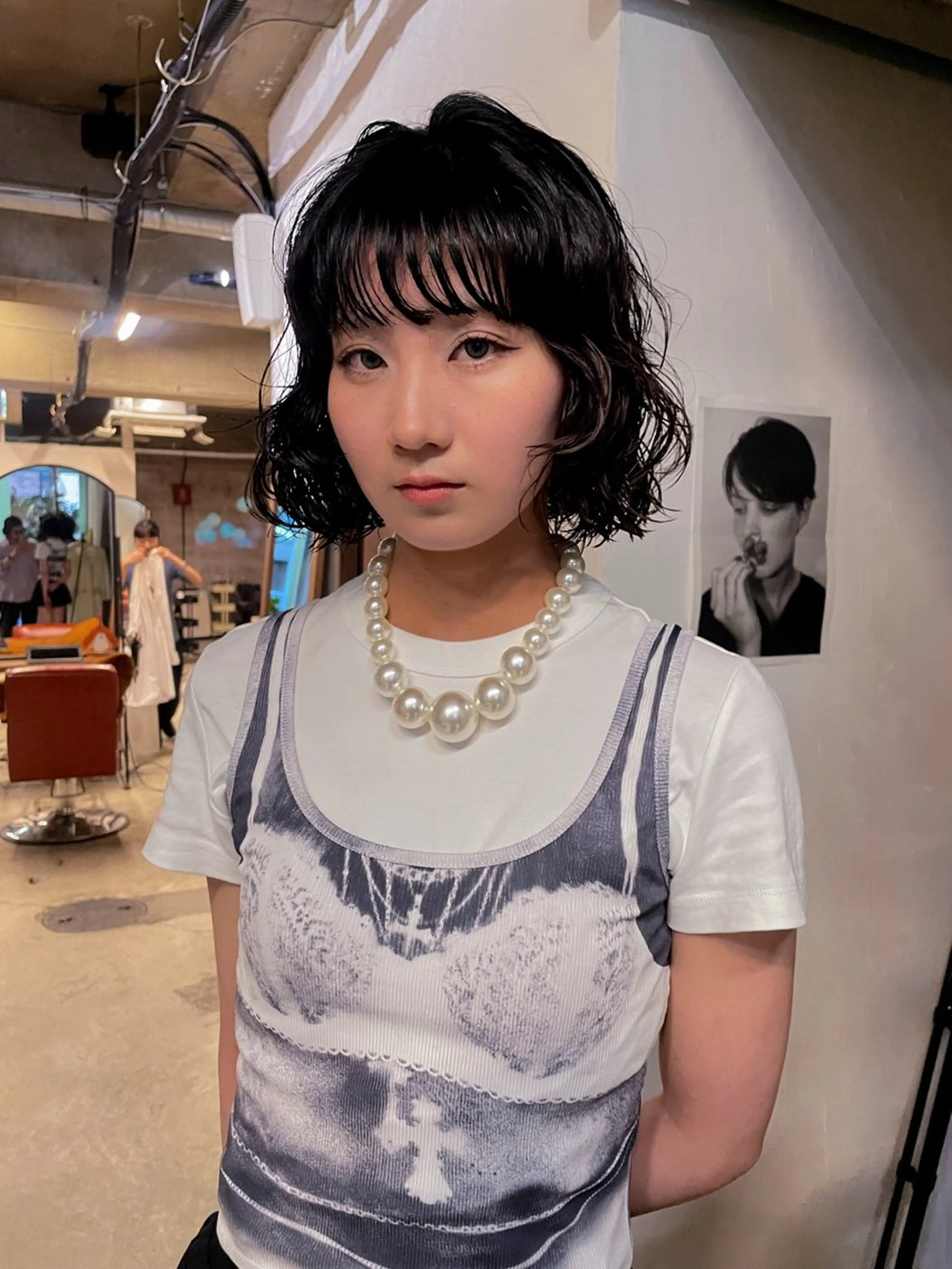 ショート パーマ パーマ/レイヤー 岩山丈一郎のヘアスタイル