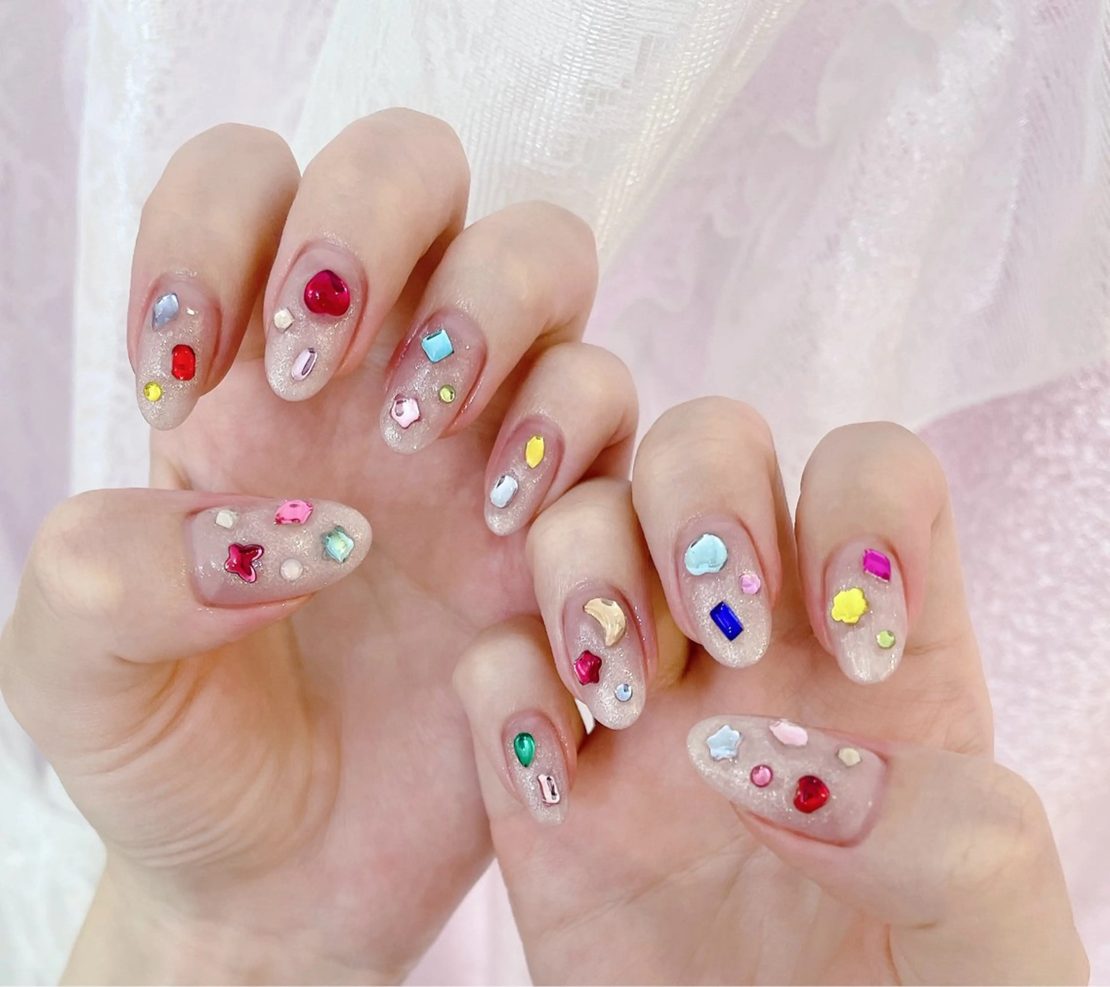 ネイル グラデーション ハンドネイル FLARE NAIL フレアネイルのネイルデザイン