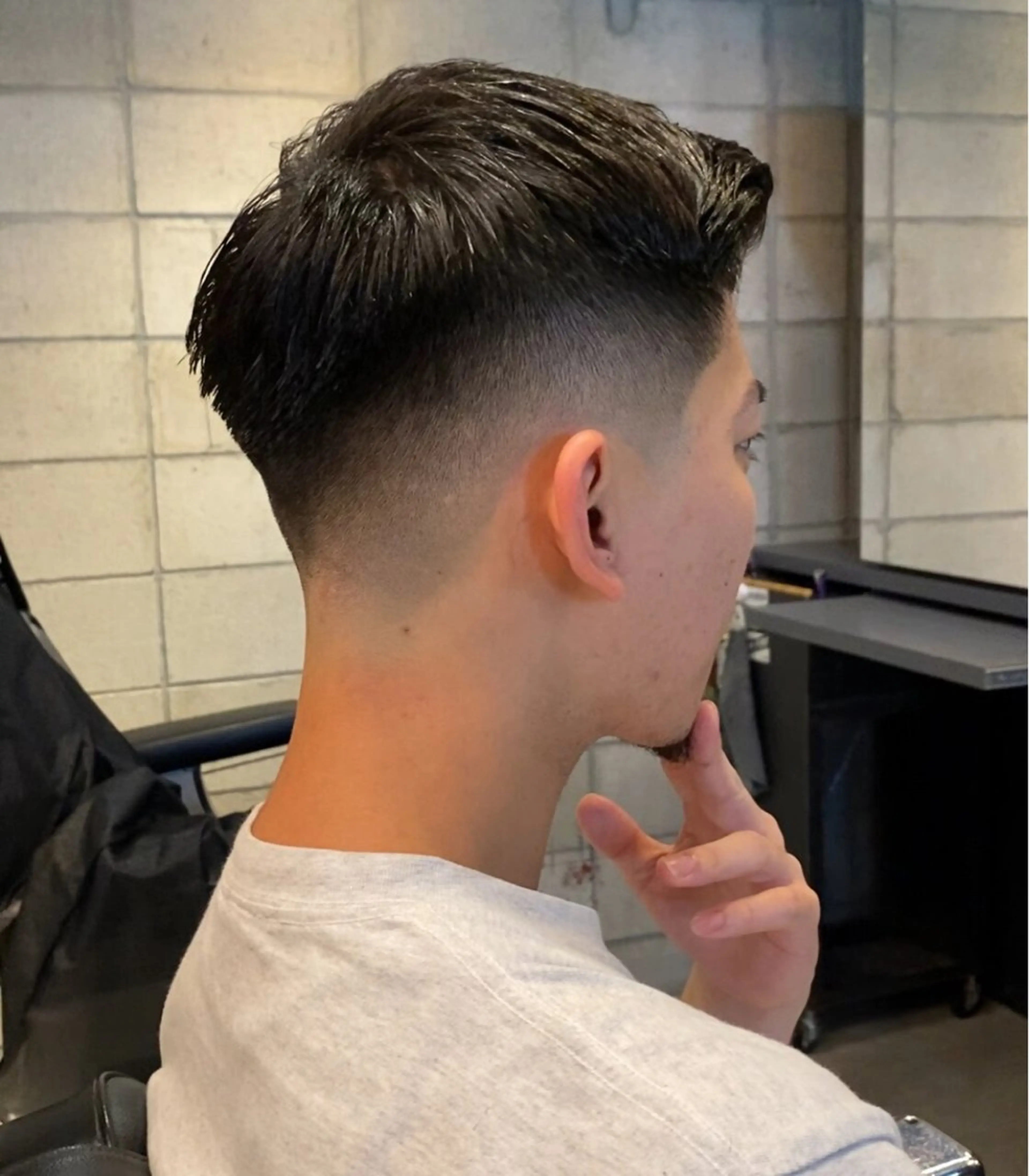 ショート メンズ ヒロ銀座BARBERSHOP大阪本店所属・梅寺 勇志のヘアスタイル