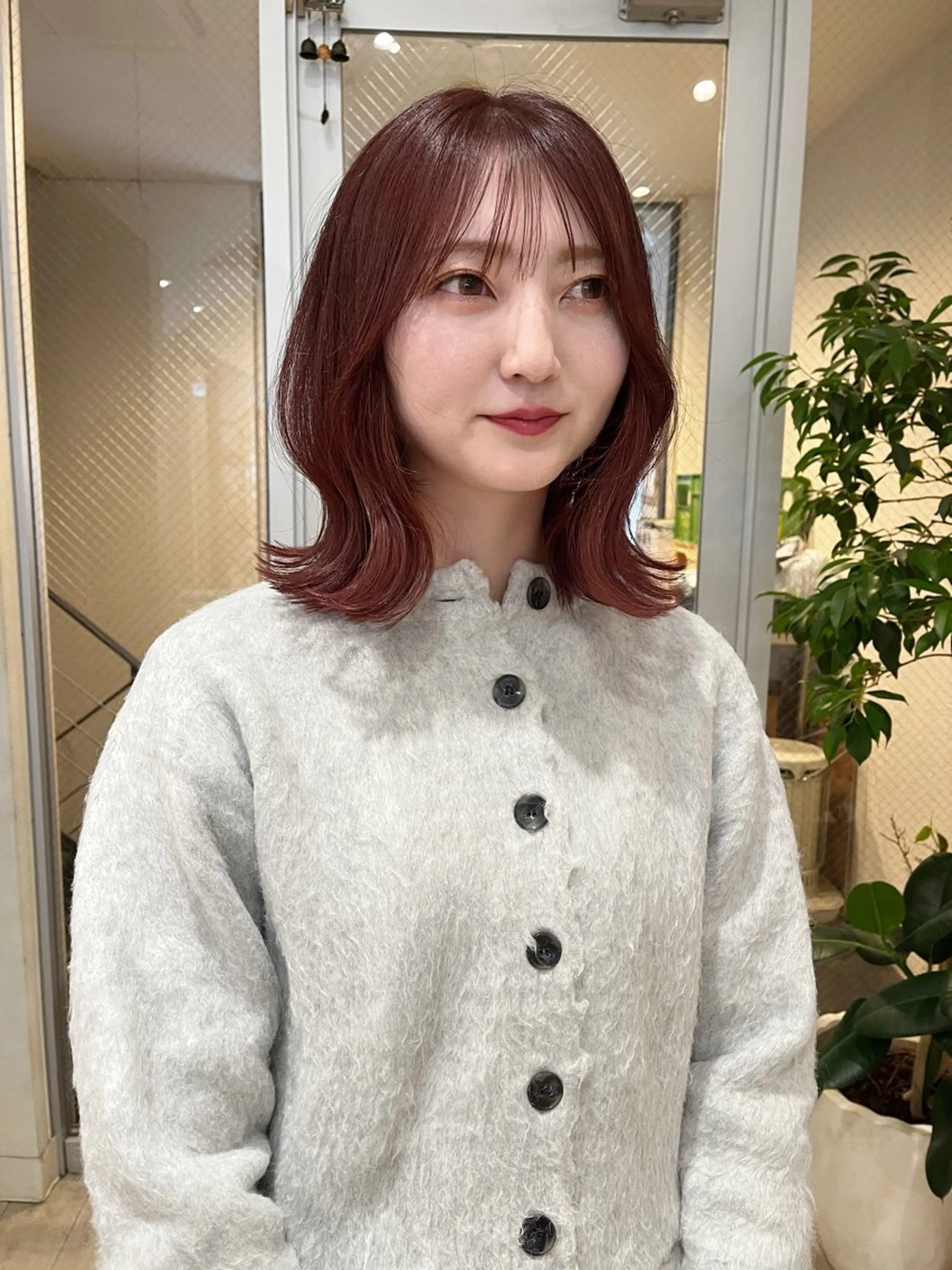 ミディアム カラー カット ヘアカラー トリートメント nakahara madokaのヘアスタイル