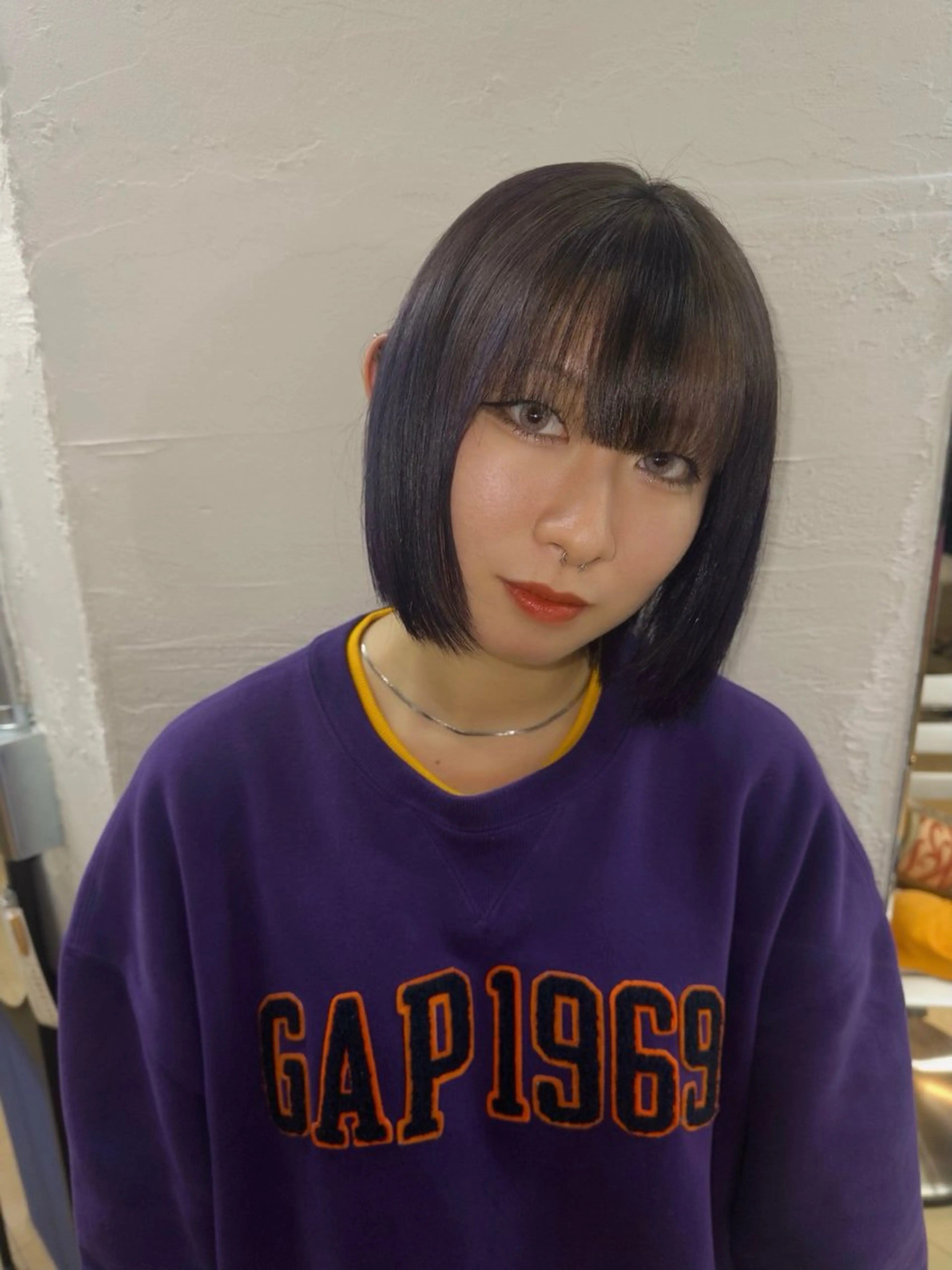 ショート カラー デザインカラー グレージュ 【sica】 nanaのヘアスタイル