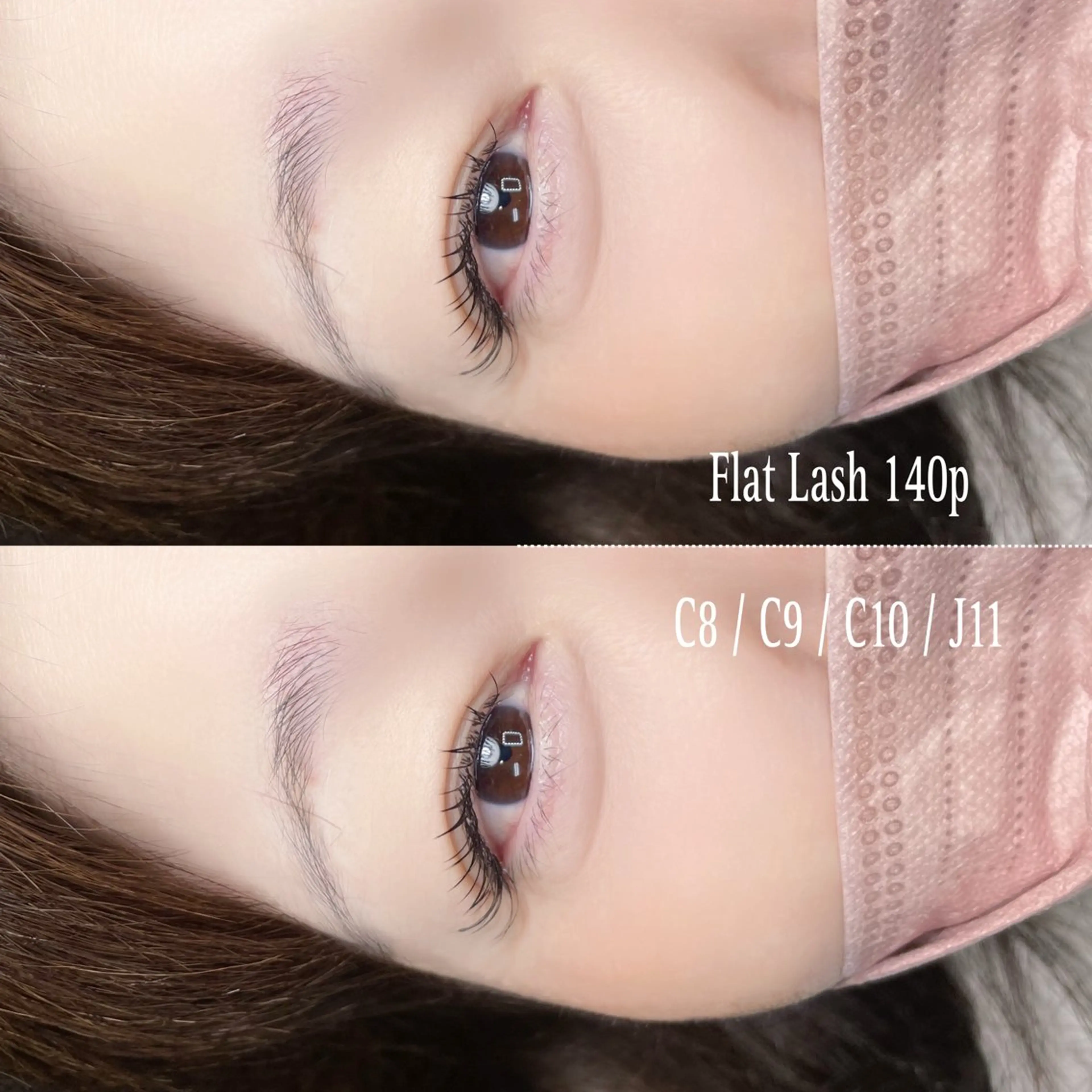 マツエク・マツパ フラットラッシュ マツエク 美容室るーじゅ所属・美容室 るーじゅ/しいの木台のマツエク・マツパデザイン