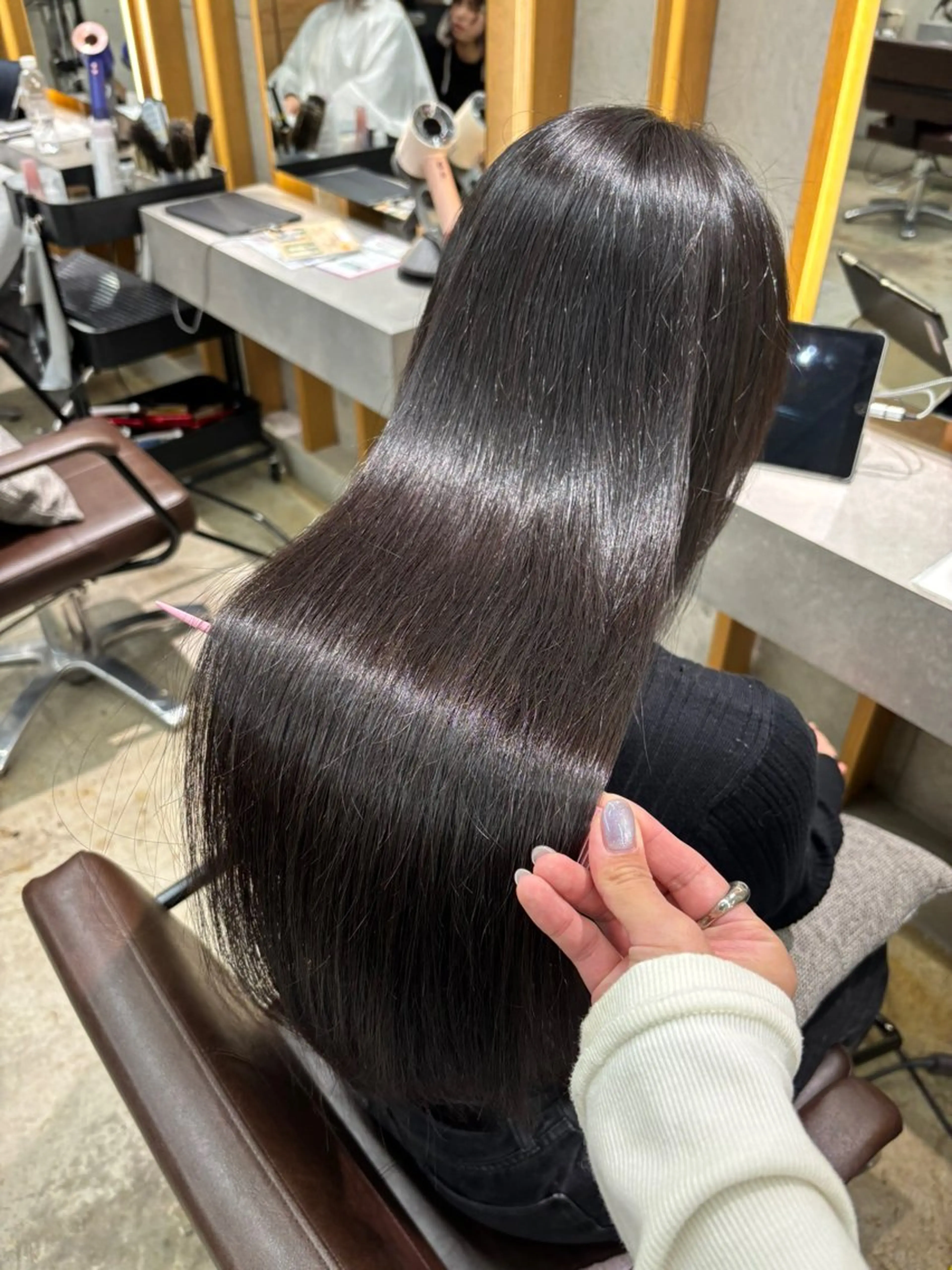 ロング 髪質改善 トリートメント トリートメント 飯田 優恵のヘアスタイル