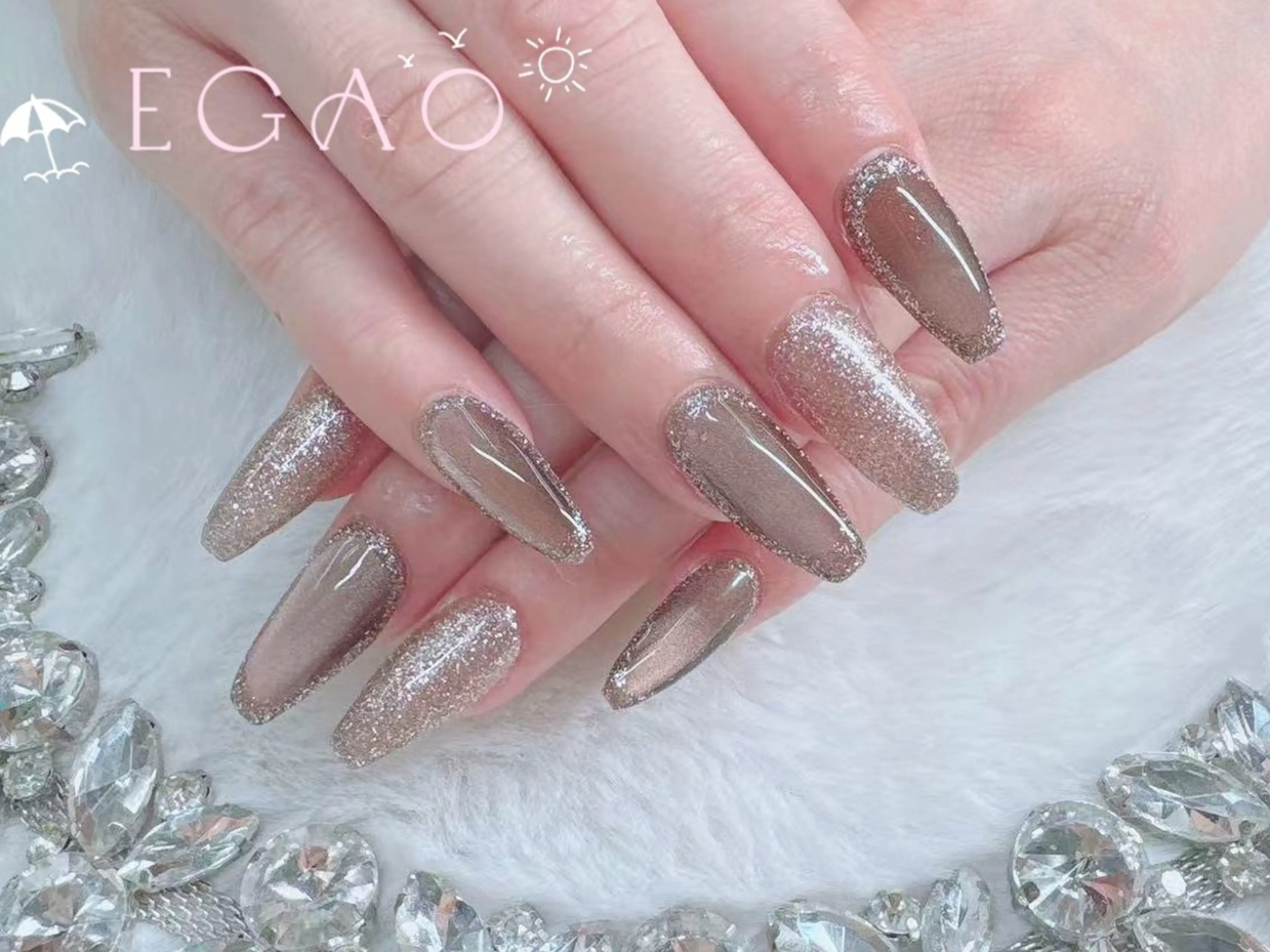 ネイル アートネイル フットネイル フレンチネイル ジェルネイル グラデーション Egao Nail Salonのネイルデザイン