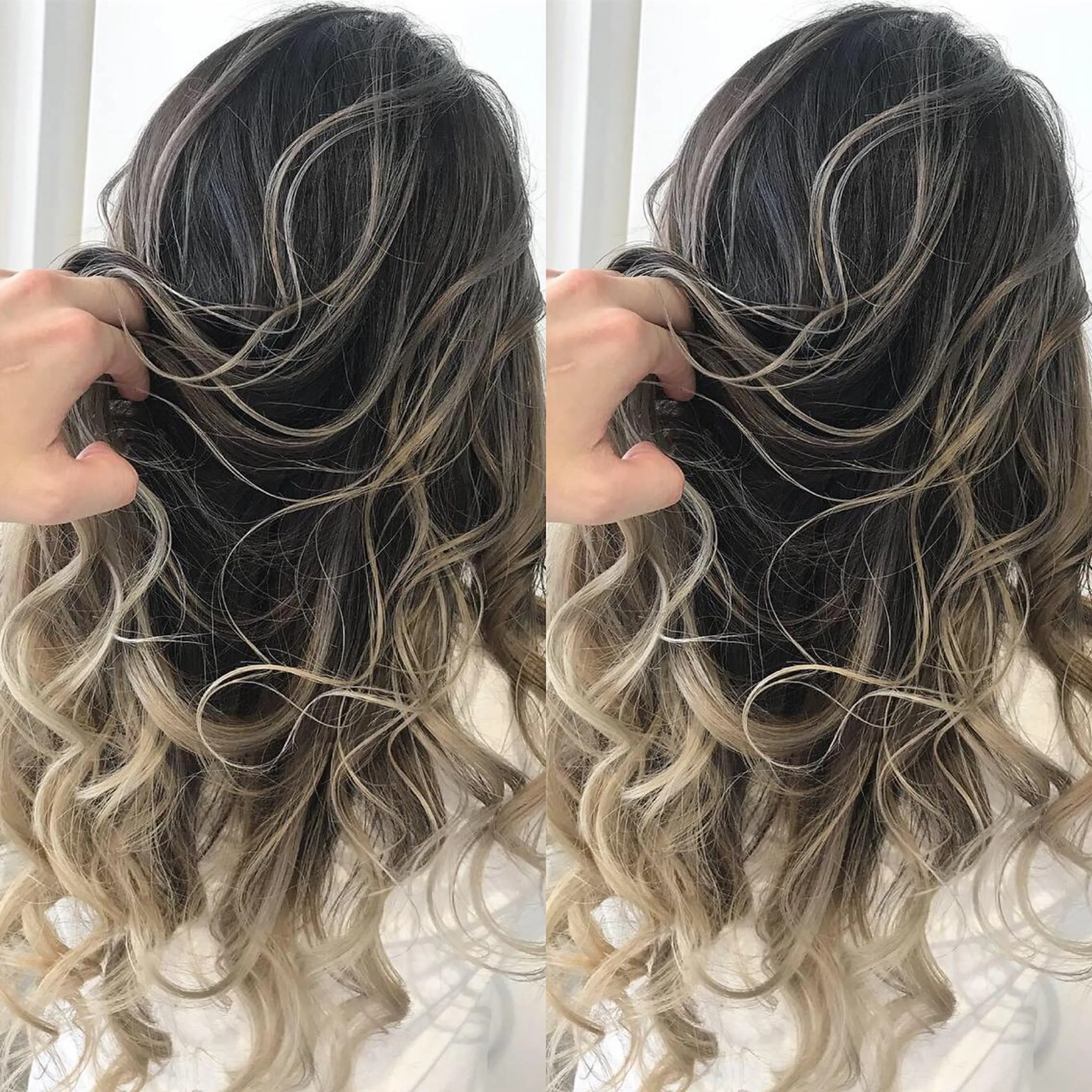 ロング カラー ヘアアレンジ ベージュカラー グラデーションカラー ハイライトカラー くせ毛 外国人風カラー 髪質改善land千葉所属・阿部 圭悟のヘアスタイル